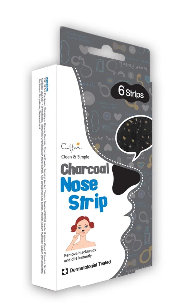 

Cettua Charcoal Nose Strip 6 paski na nos z aktywnym węglem 6 sztuk