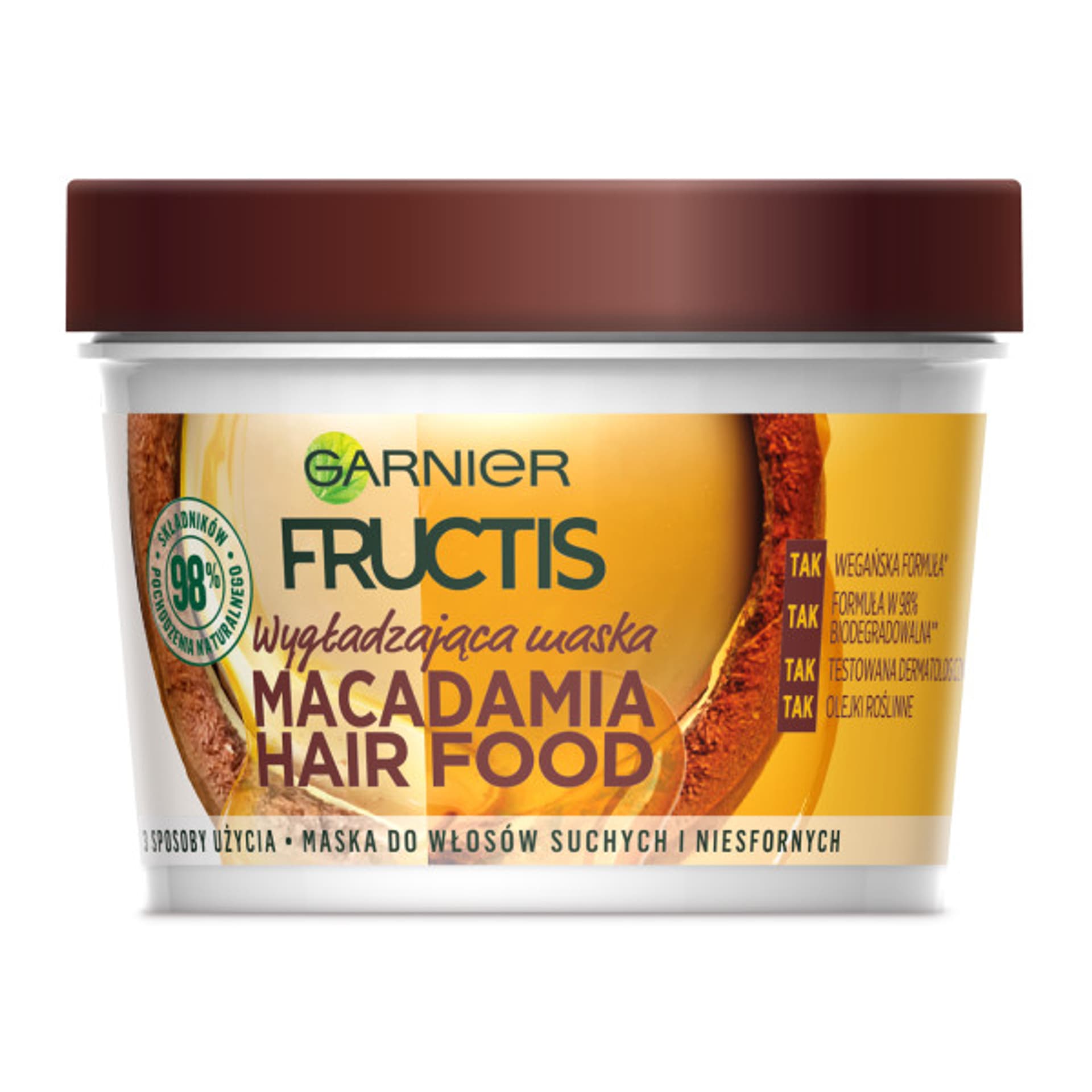 

Fructis Hair Food Maska do włosów wygładzająca Macadamia 390ml