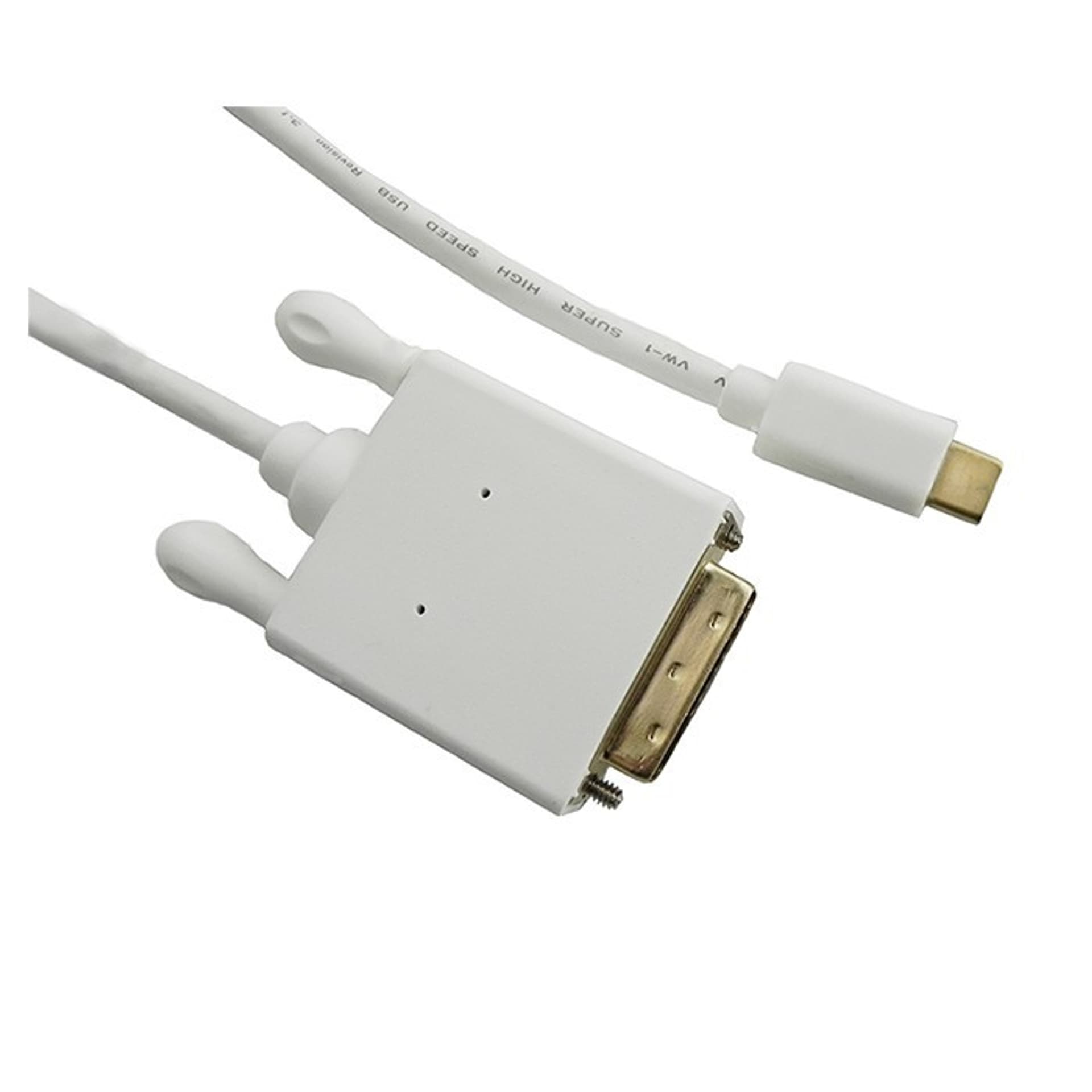 

Kabel DisplayPort Alternate mode | USB 3.1 typC męski / DVI męski | 4Kx2K | 1m