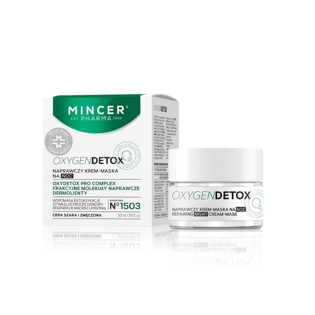 

Mincer Pharma Oxygen Detox naprawczy krem-maska na noc No.1503 50ml