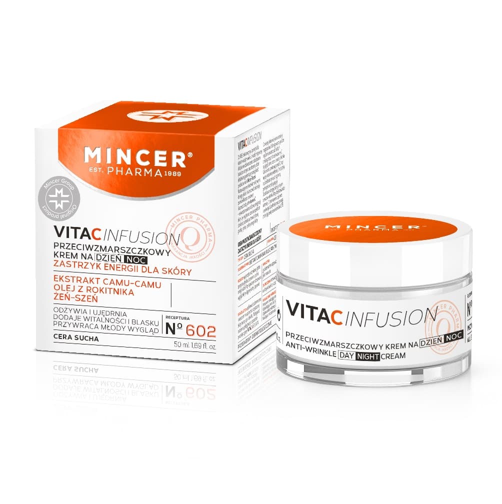 

Mincer Pharma Vita C Infusion przeciwzmarszczkowy krem na dzień/noc No.602 50ml