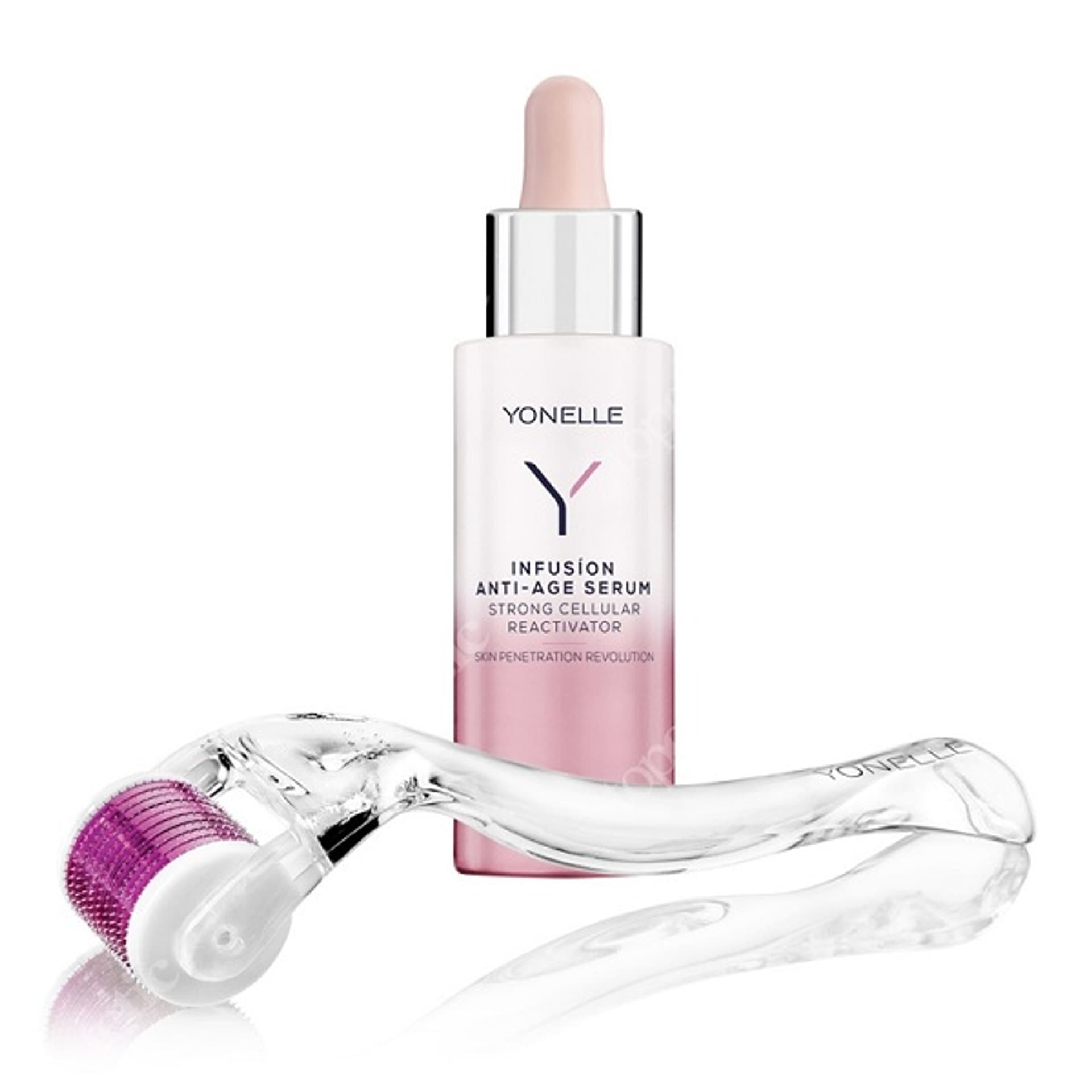

Yonelle Infusion Micro-Needling Treatment zestaw zabieg mikronakłuwania infuzyjnego intensywne serum przeciwzmarszczkowe 30ml + Mezoroller
