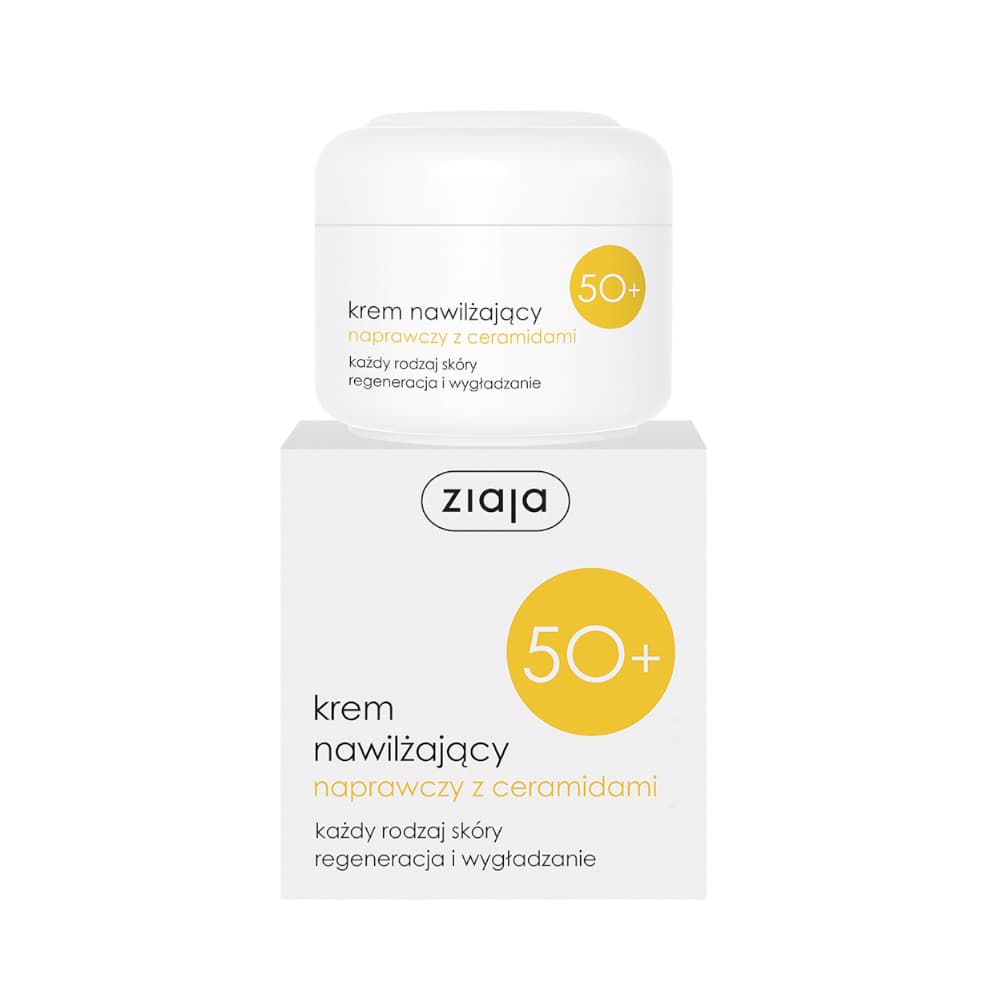 

Ziaja Krem nawilżający naprawczy z ceramidami 50+ każdy rodzaj skóry na dzień SPF6 50ml