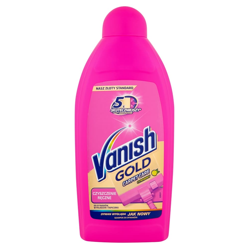 

Vanish Szampon 3w1 do prania ręcznego dywanów i tapicerki cytrynowy 500ml