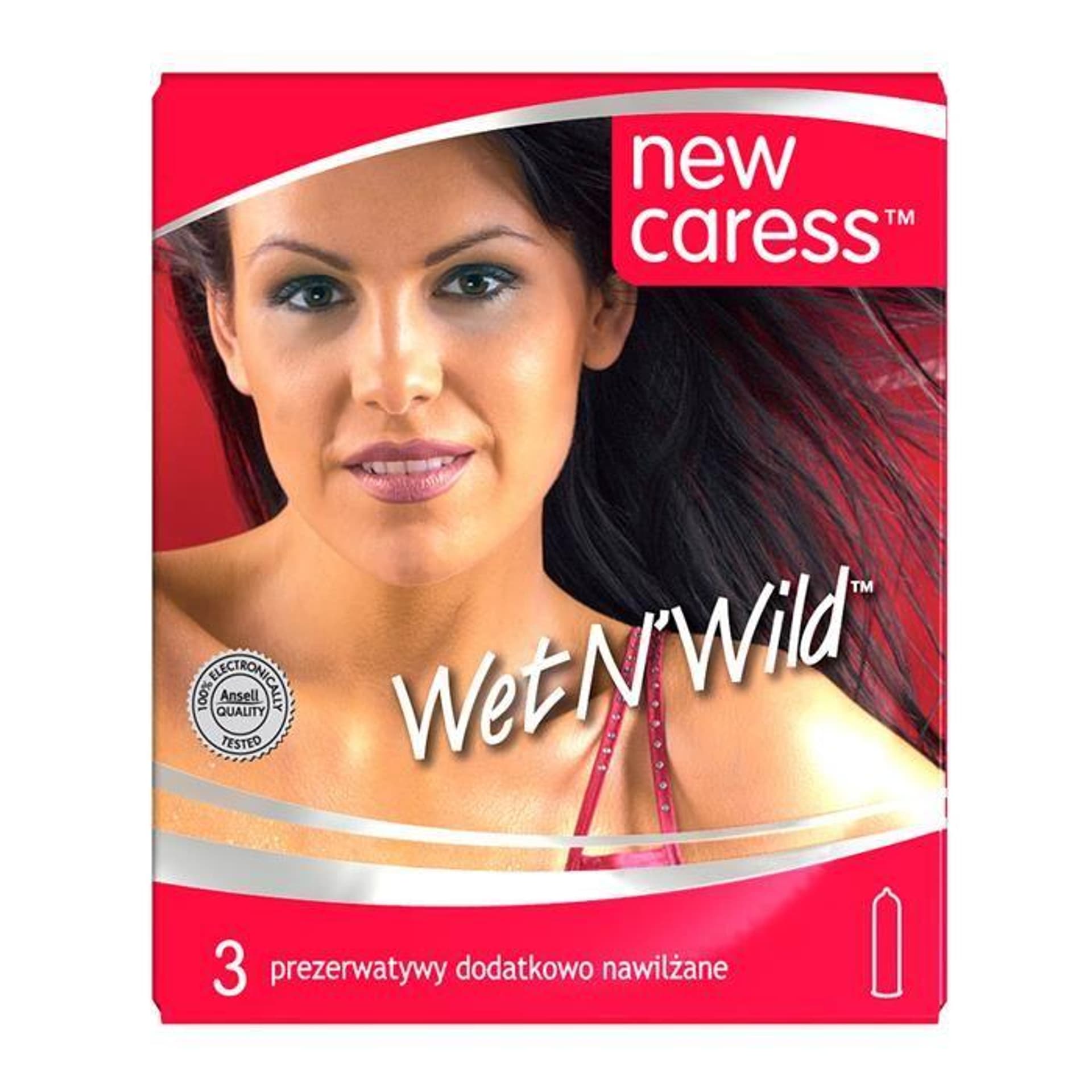 

New Caress Wet N'Wild lateksowe prezerwatywy 3szt