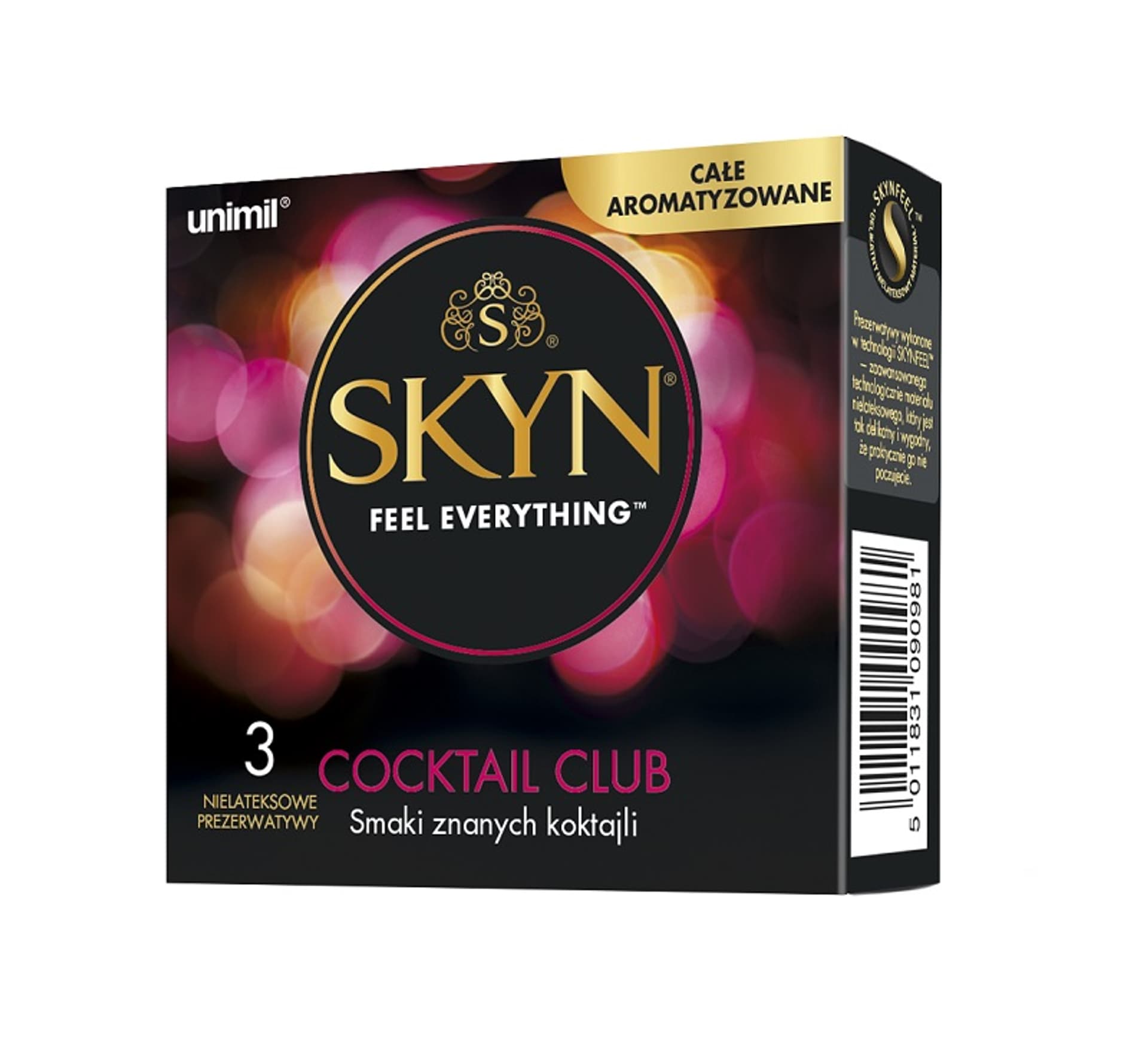 

Unimil Skyn Cocktail Club nielateksowe prezerwatywy 3szt