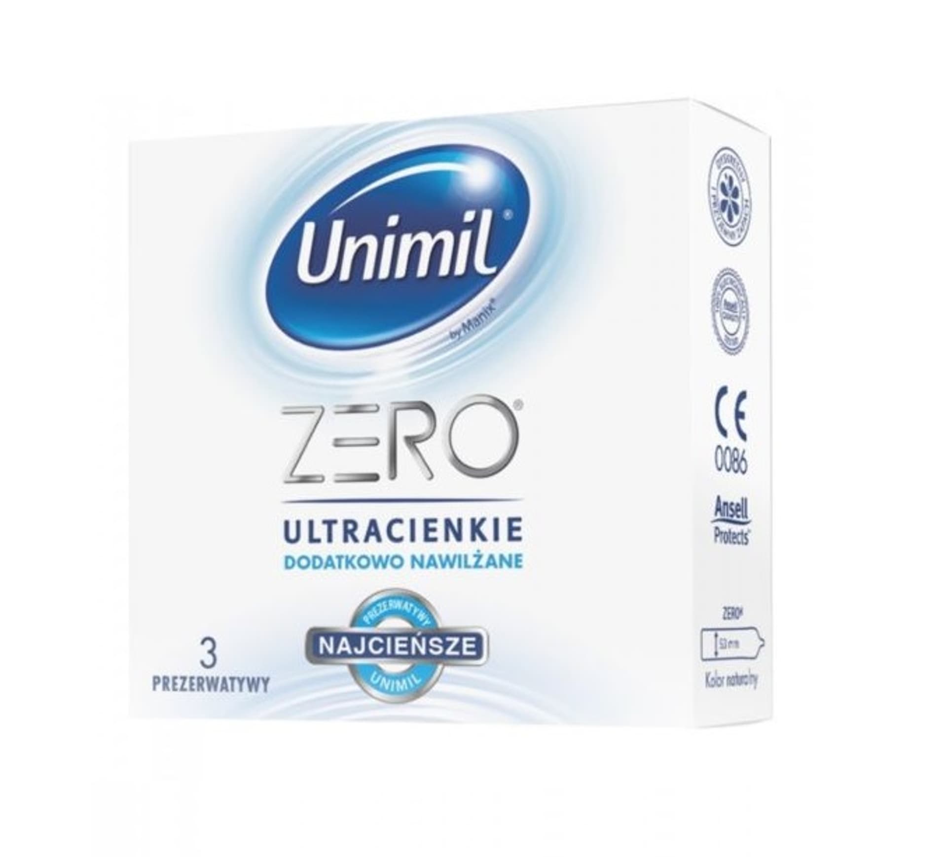 

Unimil - Zero (1 op. / 3 sztuki)