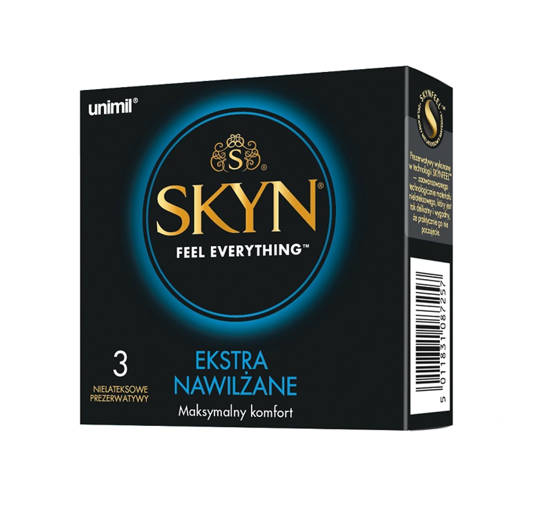 

Unimil SKYN Ekstra Nawilżone nielateksowe (1op./3szt.)