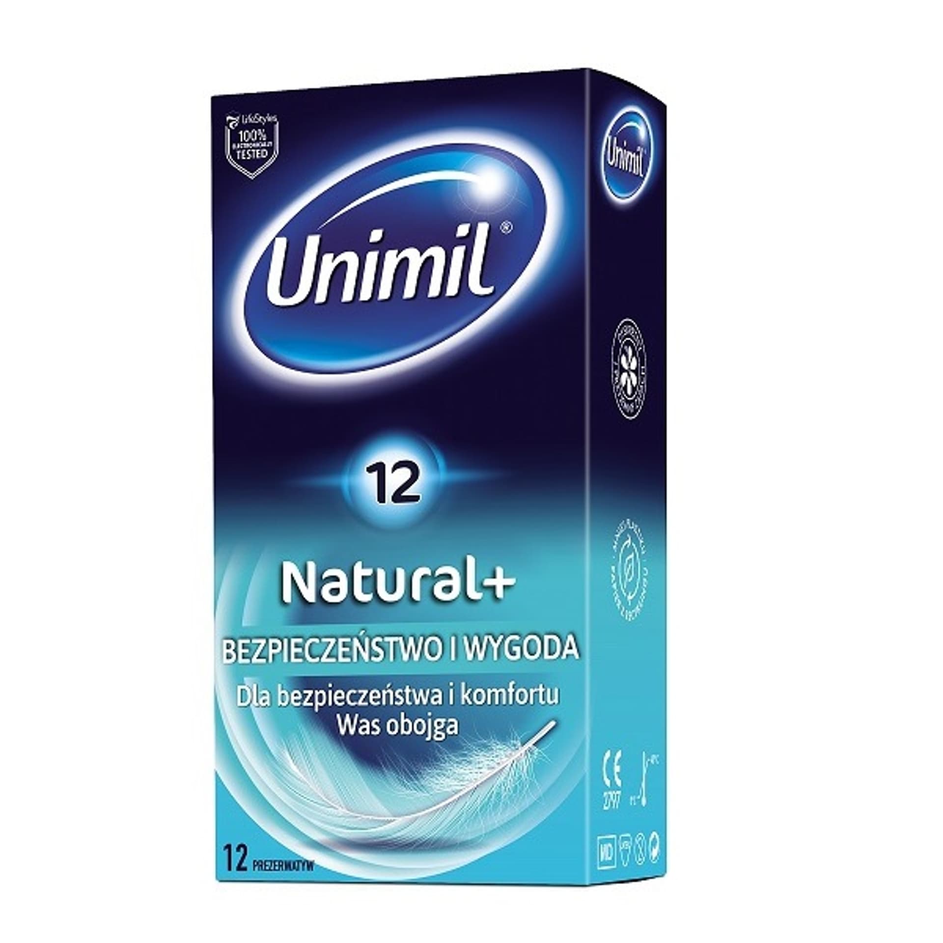 

Unimil Natural+ lateksowe prezerwatywy 12szt
