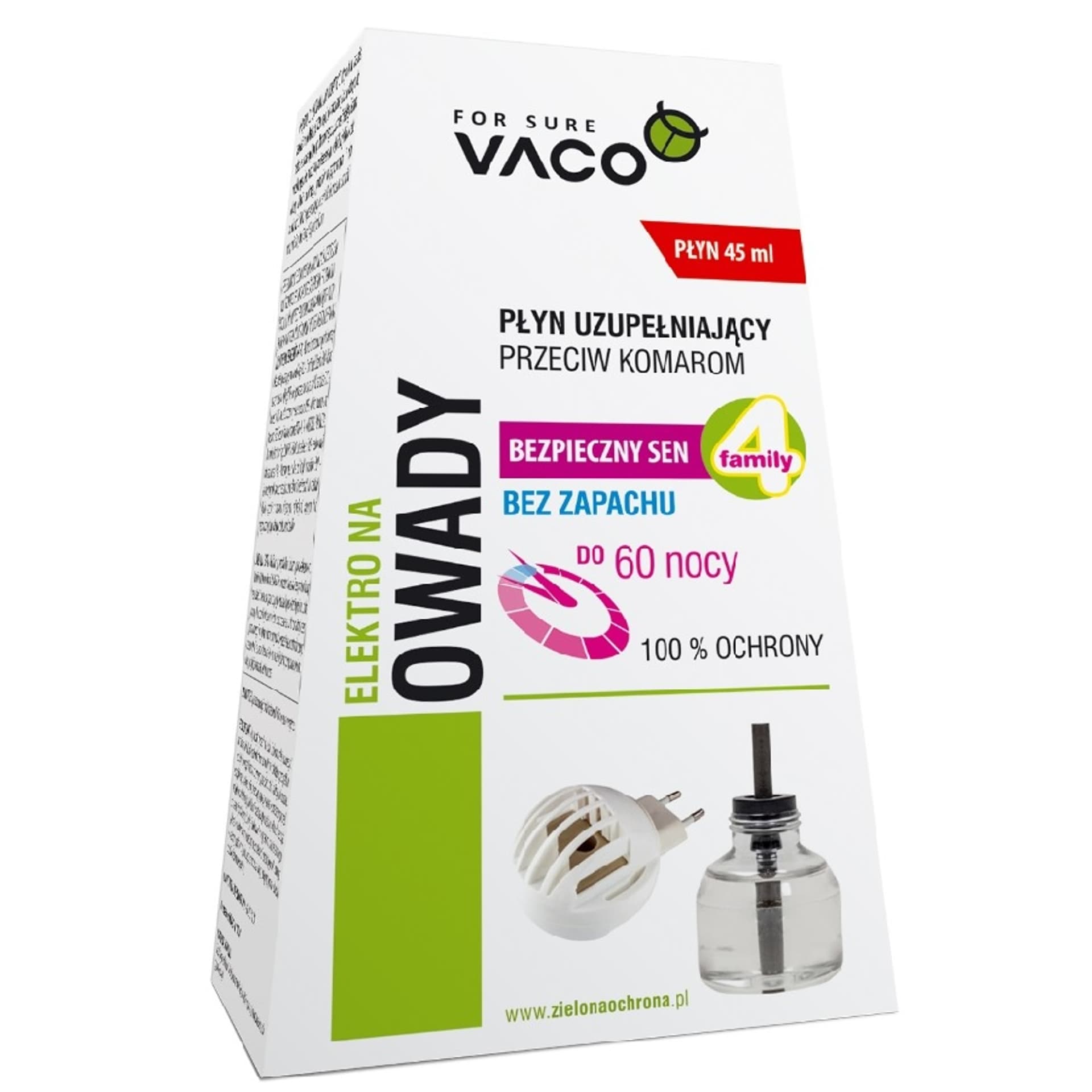 

VACO MAX Płyn do elektro Stop Komarom (60 nocy) - bez zapachu 45ml