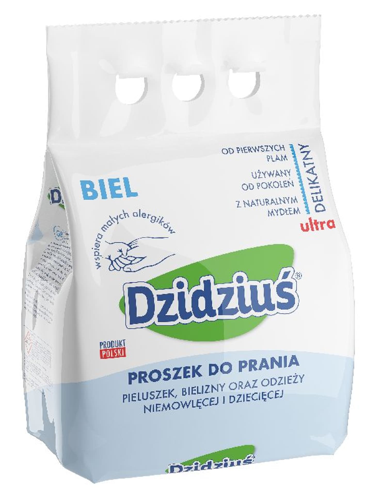 

Dzidziuś Proszek do prania pieluszek, bielizny, odzieży niemowlęcej Biel 3kg