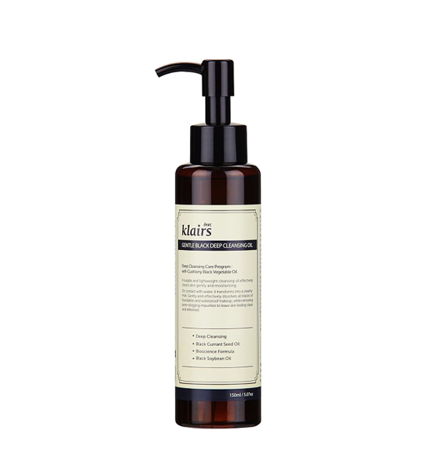 

Klairs Gentle Black Deep Cleansing Oil olejek do mycia twarzy 150ml