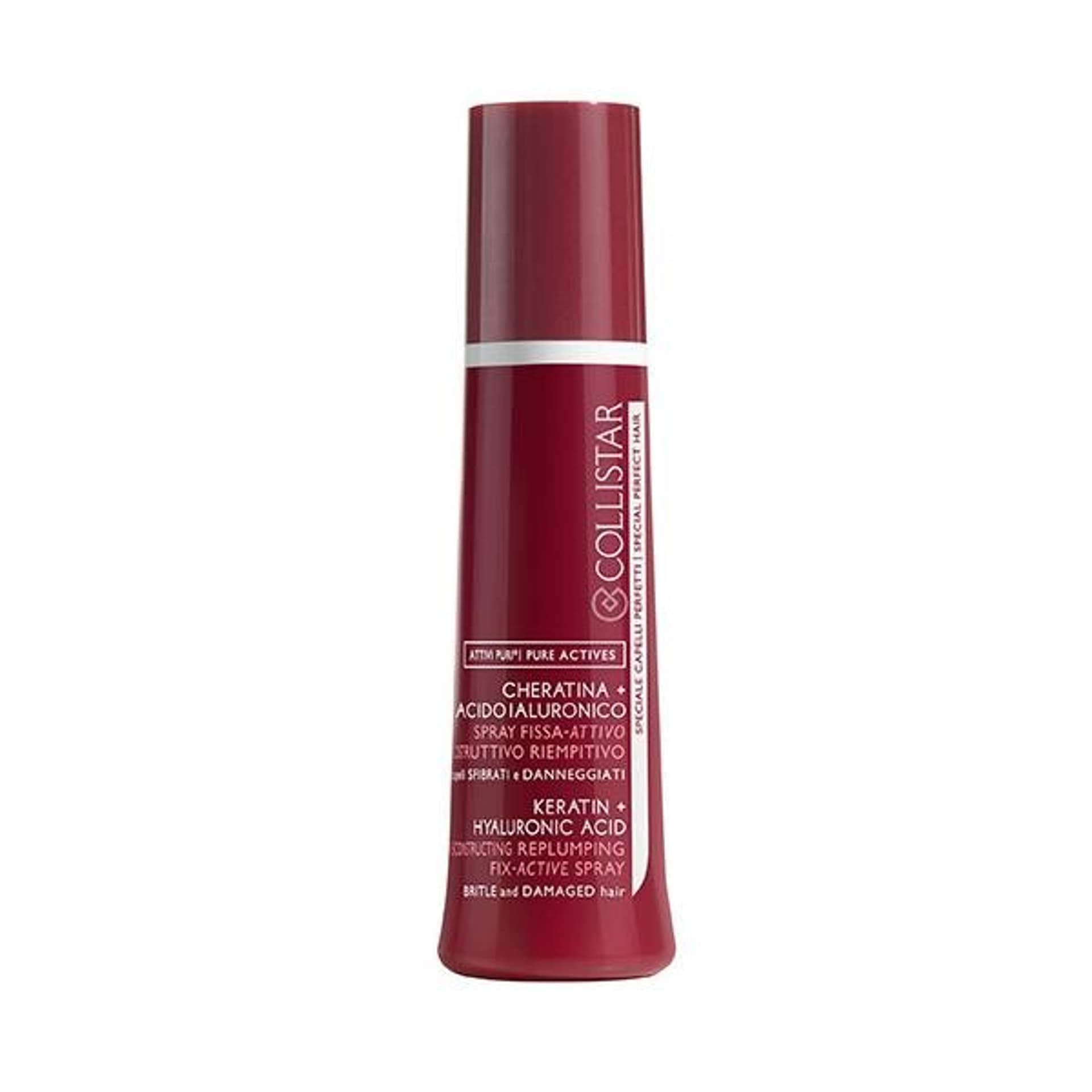 

Collistar Keratin Hyaluronic Acid Reconstructing Replumping Active Spray rekonstrukcyjny spray do włosów 100ml