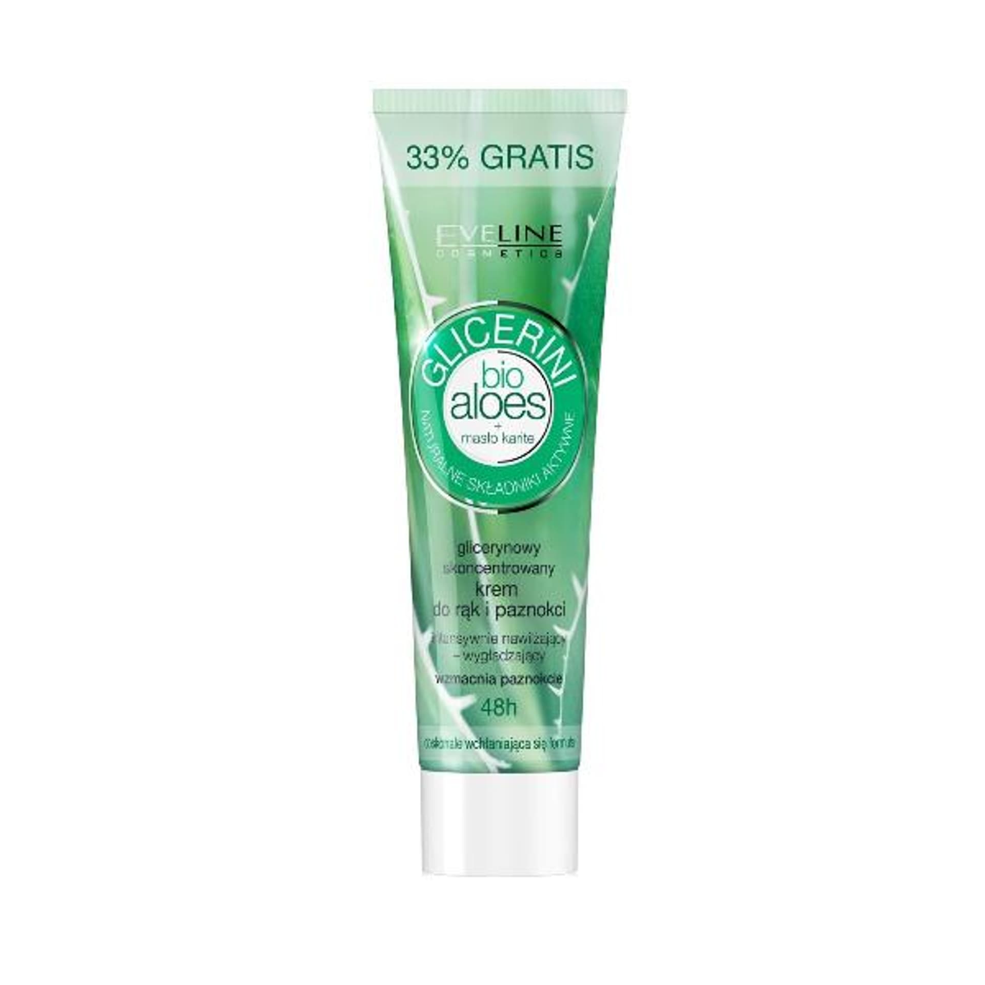 

Eveline Cosmetics Glicerini glicerynowy skoncentrowany krem do rąk i paznokci z bio aloesem i masłem karite 125ml