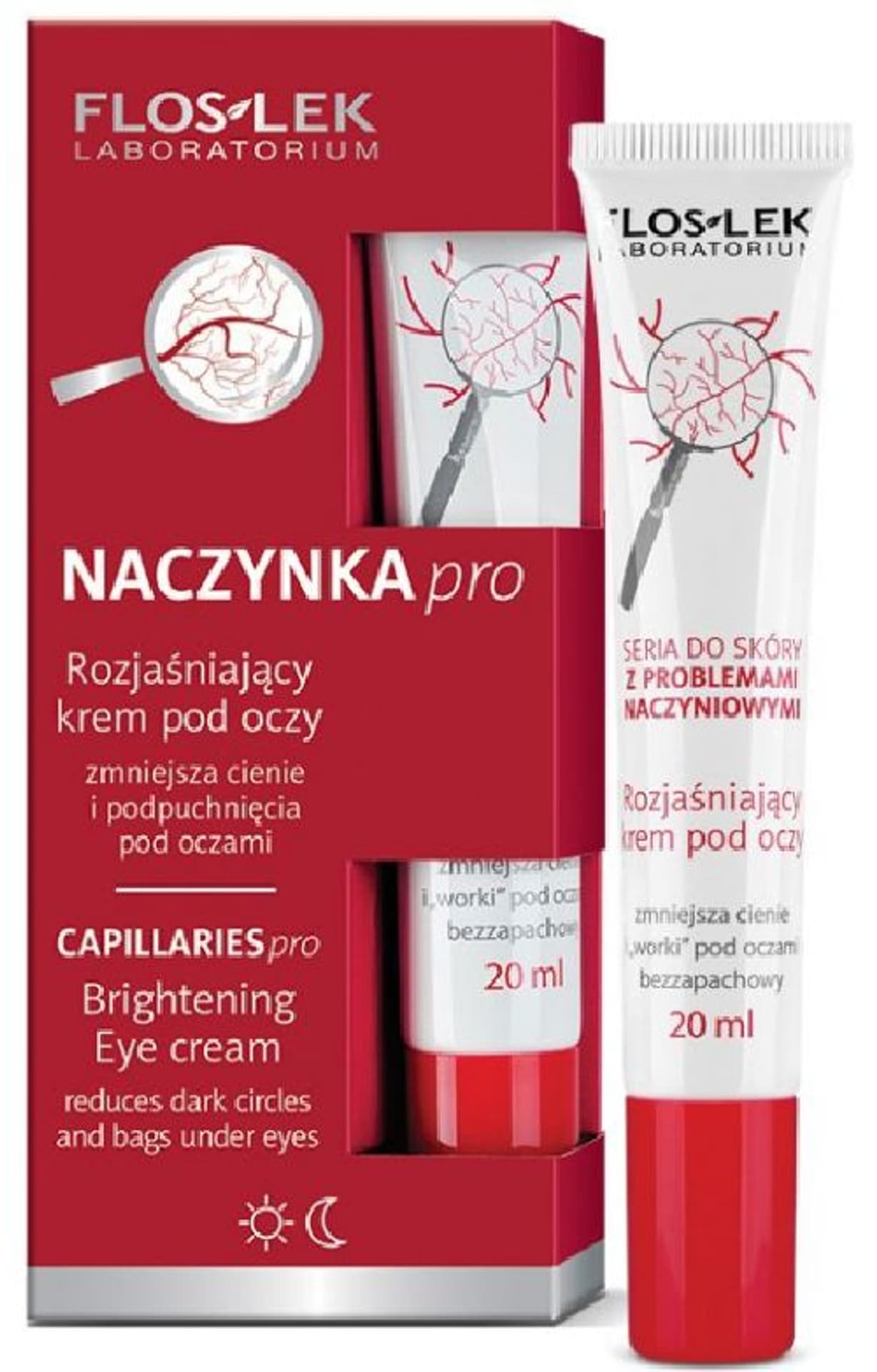 

Floslek Naczynka Pro rozjaśniający krem pod oczy 20ml