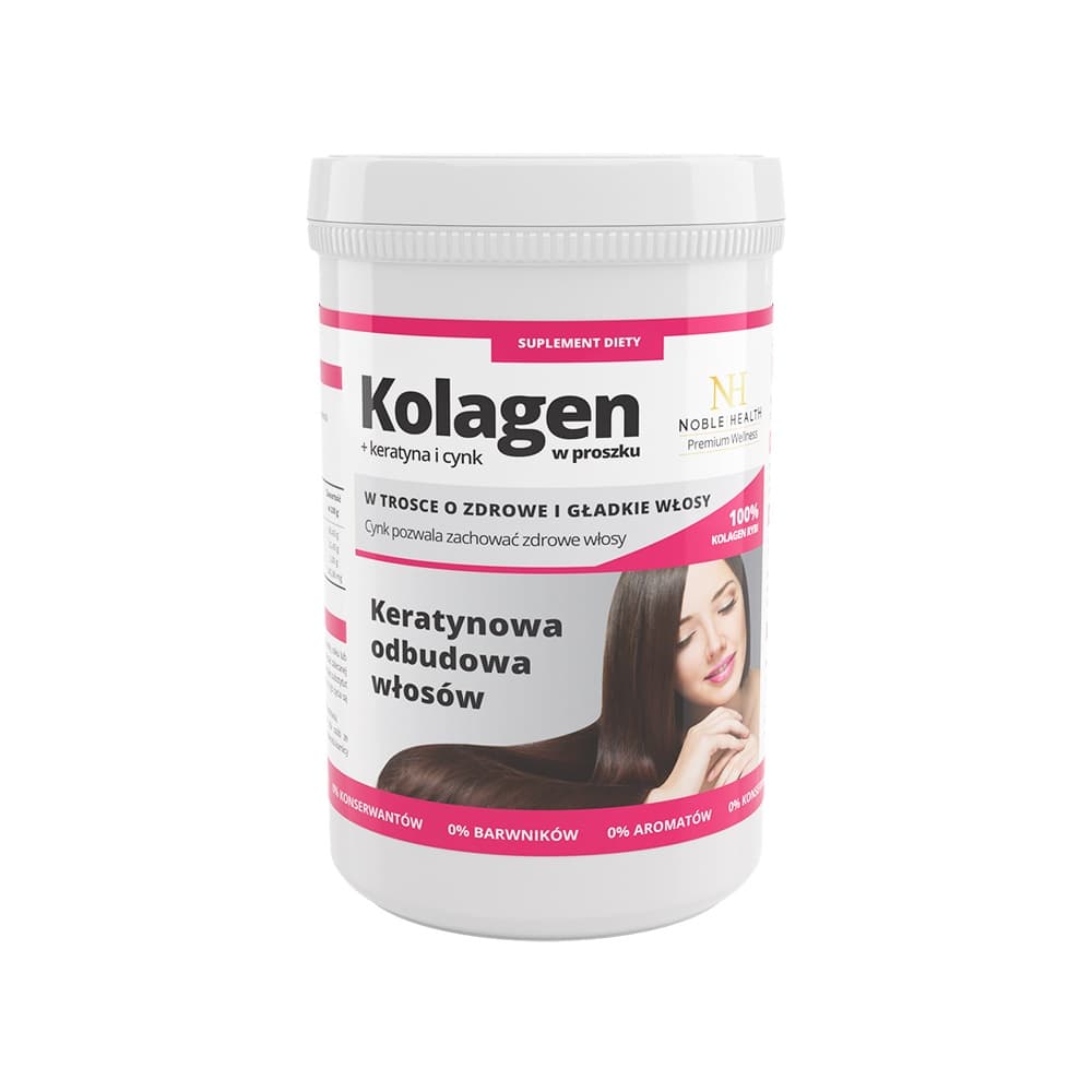 

Noble Health Premium Wellness kolagen w proszku + keratyna i cynk 100g