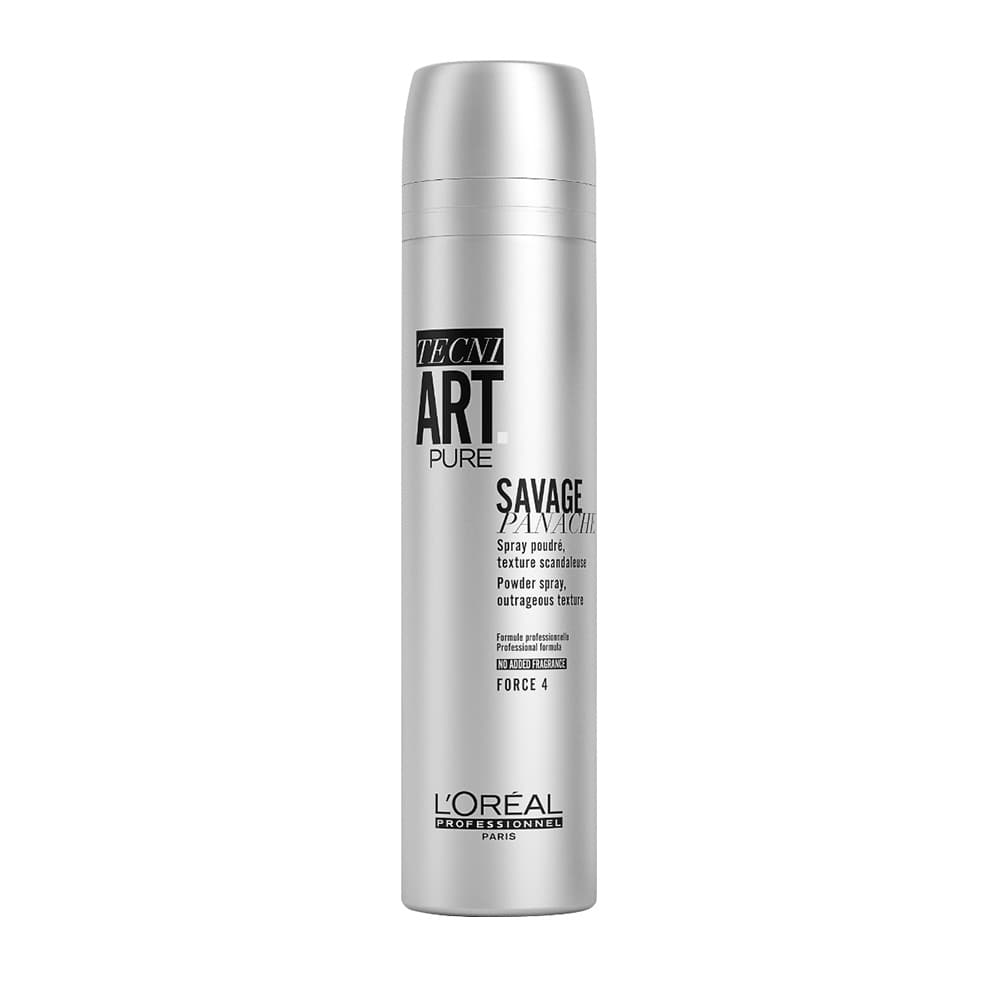 

L'OREAL PROFESSIONNEL Tecni Art Pure Savage Panache Powder Spray Outrageous Texture teksturyzujący puder w spray'u nadający objętość włosom Force 4 250ml