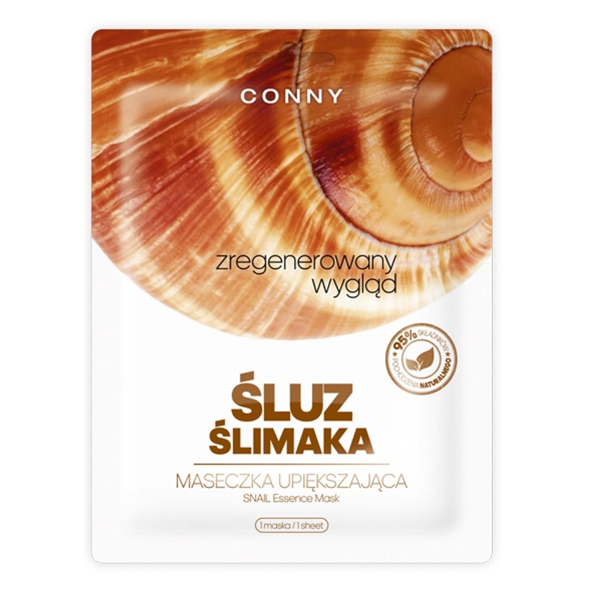 

Conny Snail Essence Mask maseczka upiększająca w płachcie Śluz Ślimaka 23g