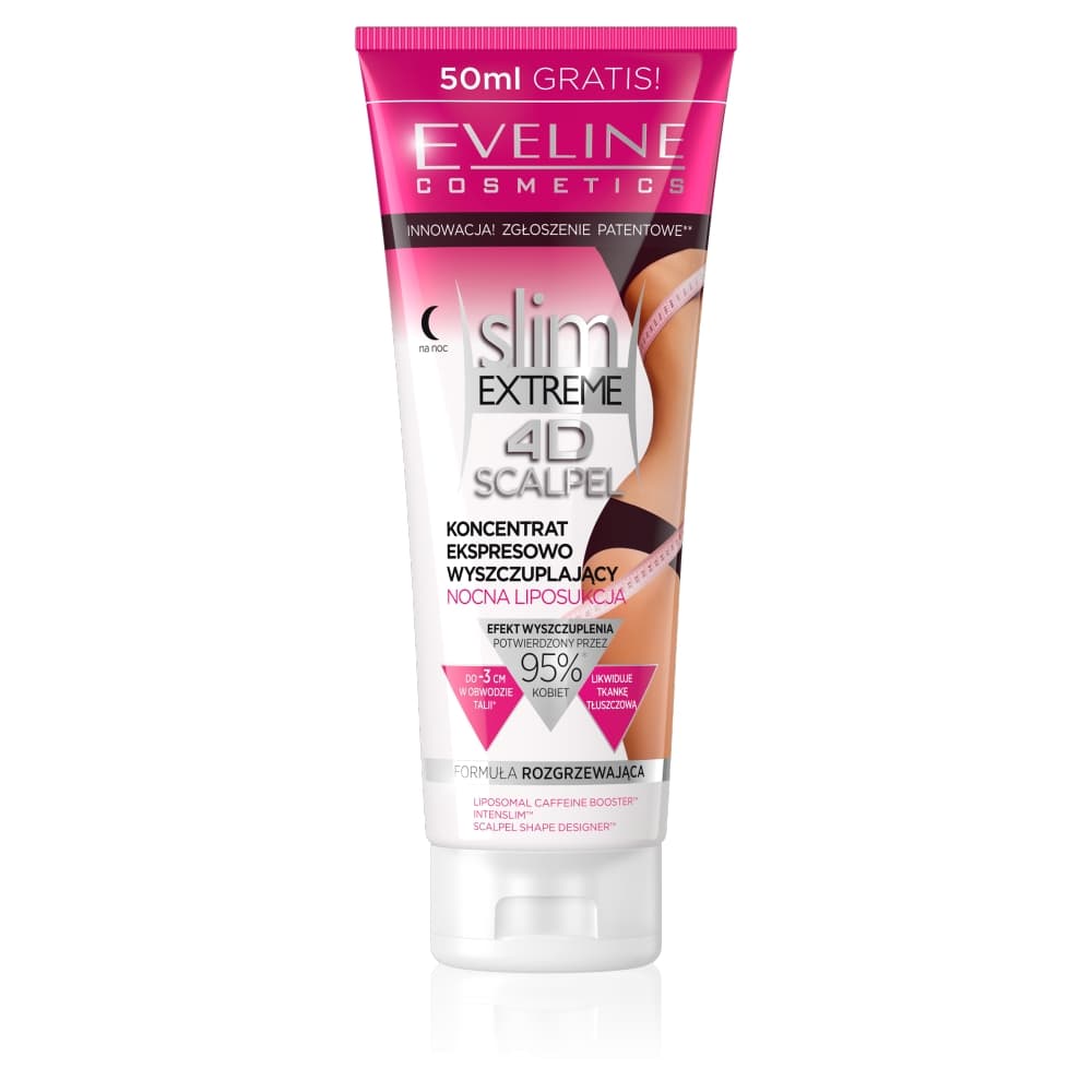 

Eveline Cosmetics Slim Extreme 4D Scalpel Shape Designer Koncentrat Ekspresowo wyszczuplający Nocna Liposukcja 250ml