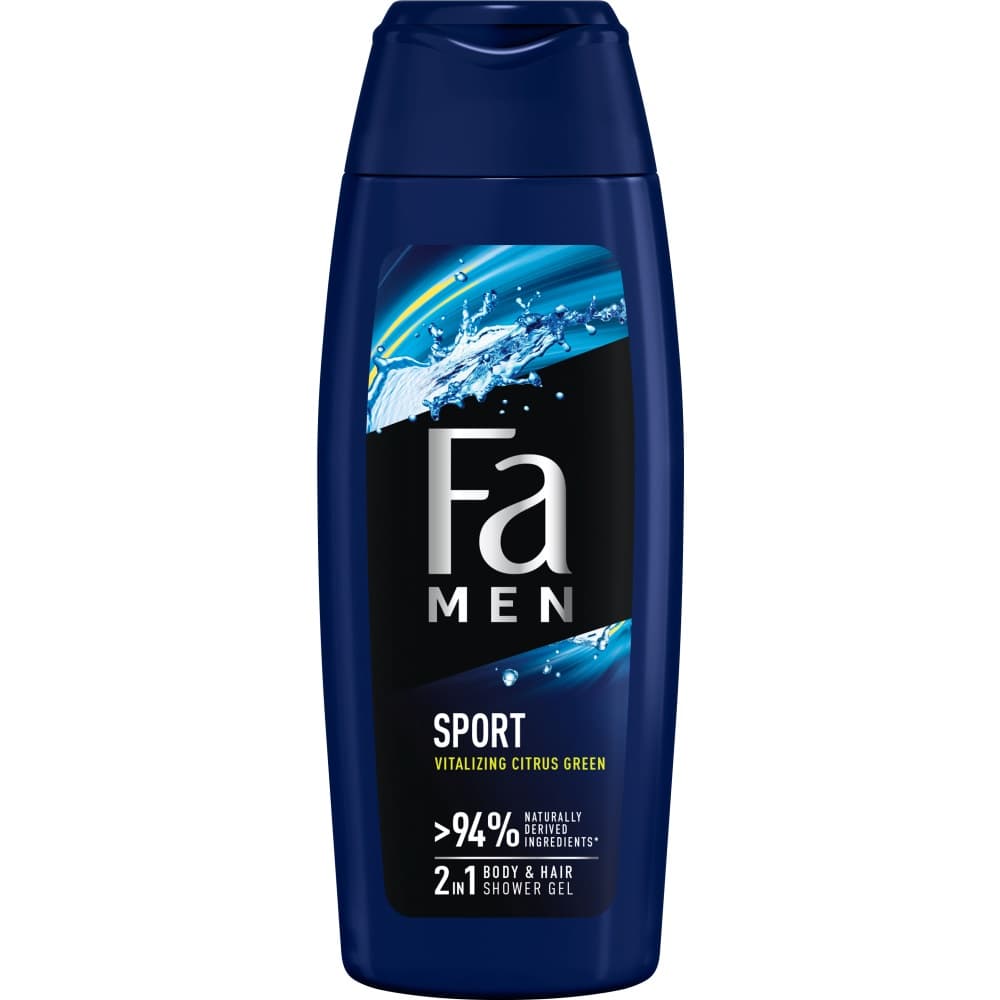 

Fa Men Sport żel pod prysznic 2w1 o zapachu zielonych cytrusów 250ml
