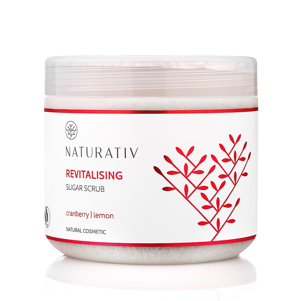 

Naturativ Revitalising Sugar Scrub rewitalizujący scrub cukrowy Żurawina Cytryna 500ml