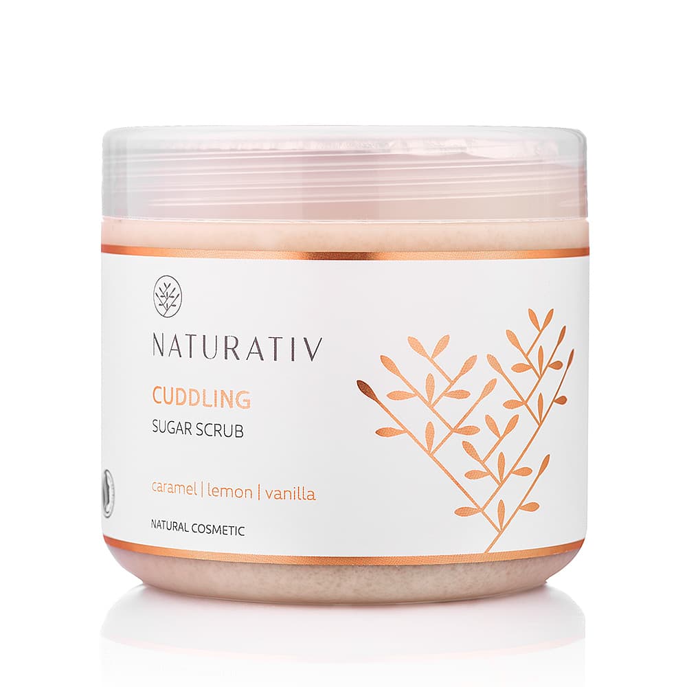 

Naturativ Cuddling Sugar Scrub otulający scrub cukrowy Karmel Cytryna Wanilia 500ml