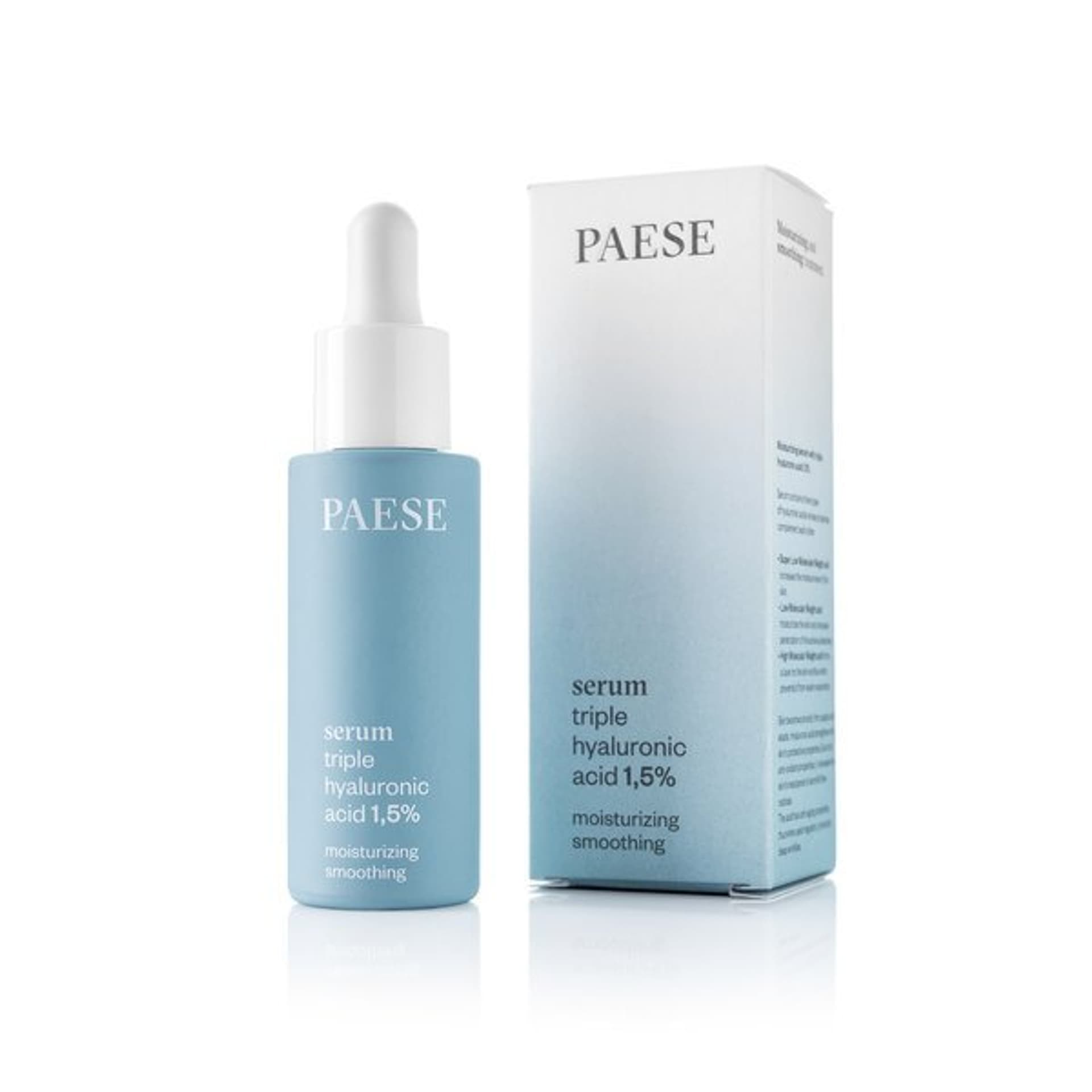 

PAESE Serum Triple Hyaluronic Acid 1,5% serum nawilżające z potrójnym kwasem hialuronowym 1,5% 30ml