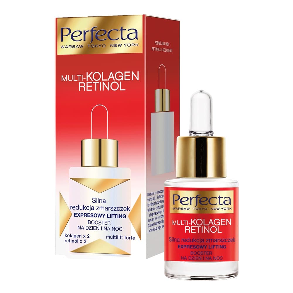 

Perfecta Multi-Kolagen Retinol Booster redukujący zmarszczki na dzień i noc 15ml