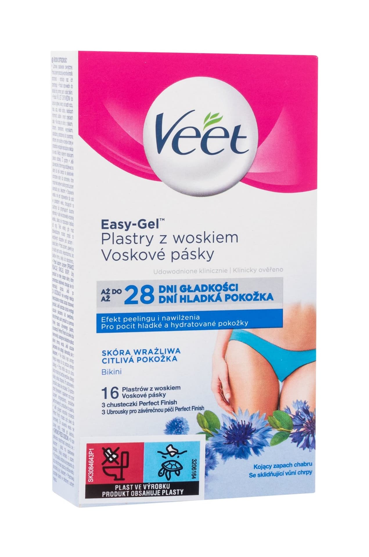 

Veet Veet plastry wosk do depilacji bikini miejsca intymne skóra wrażliwa 16 szt