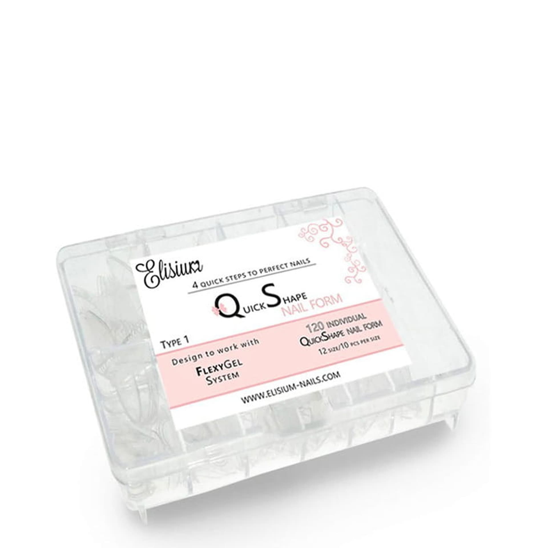 

ELISIUM Quick Shape Nail Form Formy do akrylożelu Typ 1 1op.-120szt