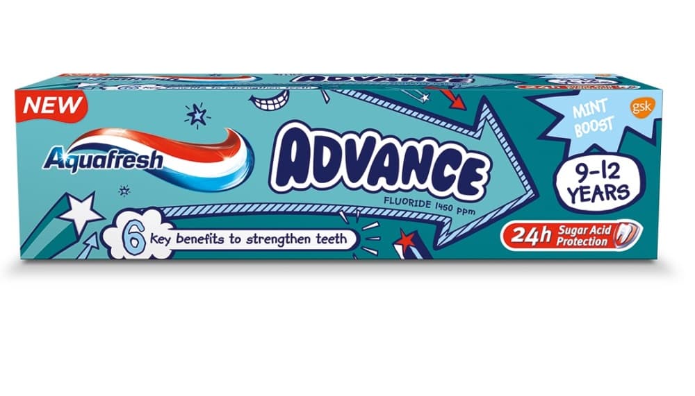 

Aquafresh Advance Pasta dla dzieci 9-12 lat 75ml