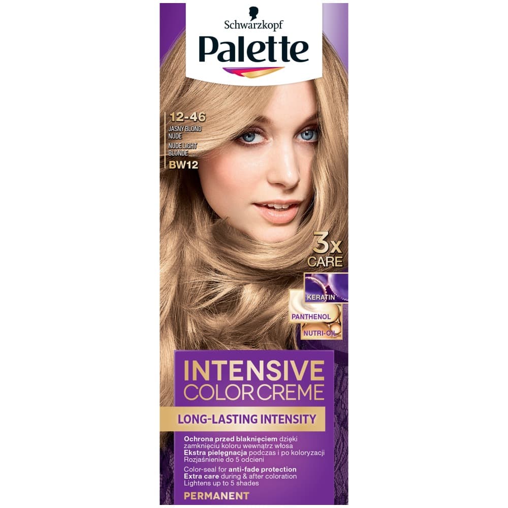 

Palette Intensive Color Creme Krem koloryzujący nr BW12-jasny blond nude 1op.