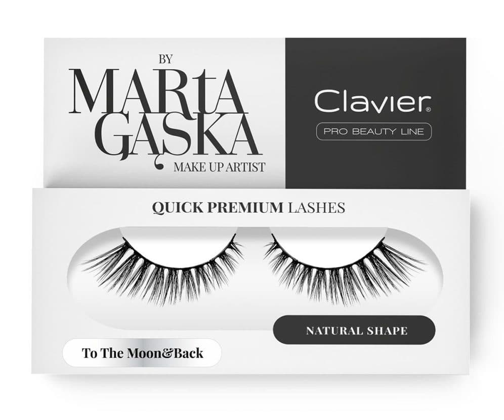 

Clavier Quick Premium Lashes rzęsy na pasku To The Moon Back 801