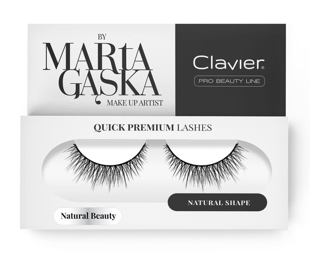 

Clavier Quick Premium Lashes rzęsy na pasku Natural Beauty 827