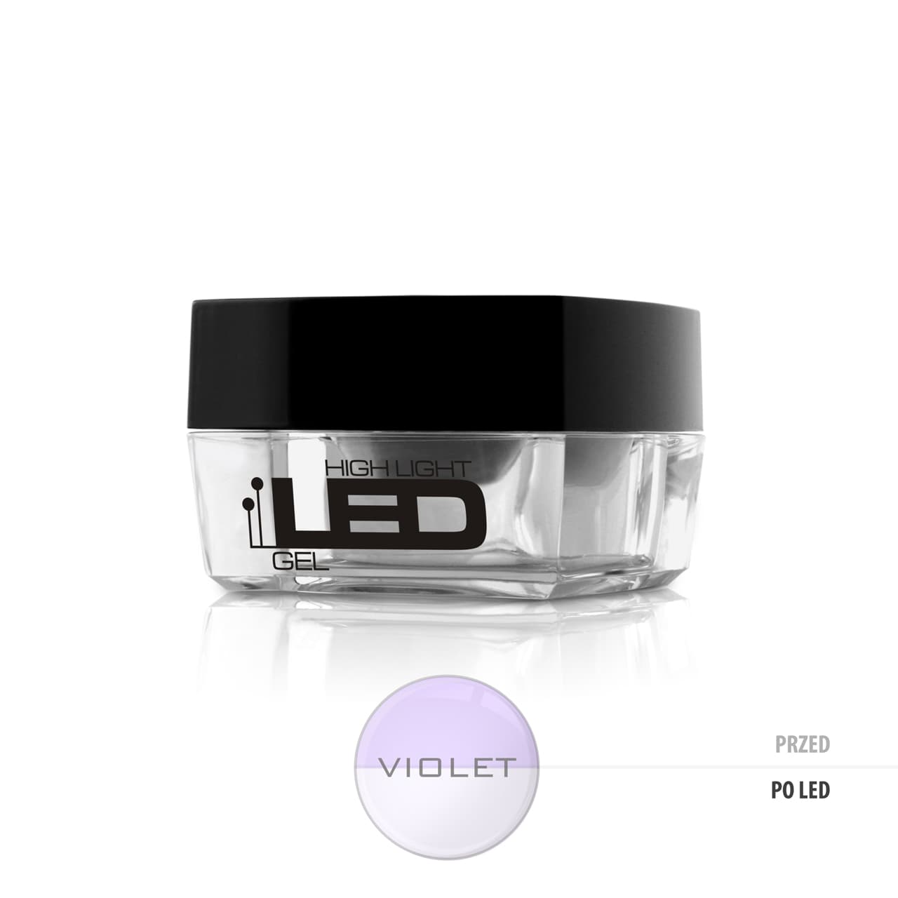 

Silcare High Light Led Gel średniogęsty jednofazowy żel do paznokci Violet 15g
