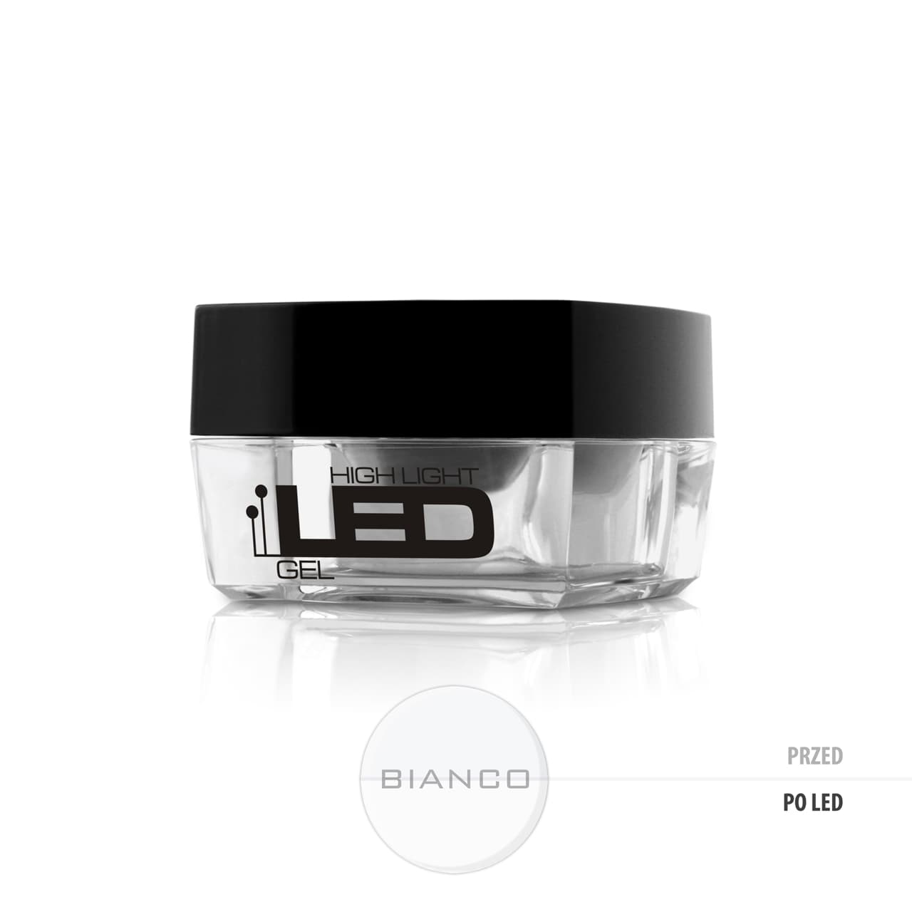 

Silcare High Light Led Gel średniogęsty jednofazowy żel do paznokci Bianco 30g