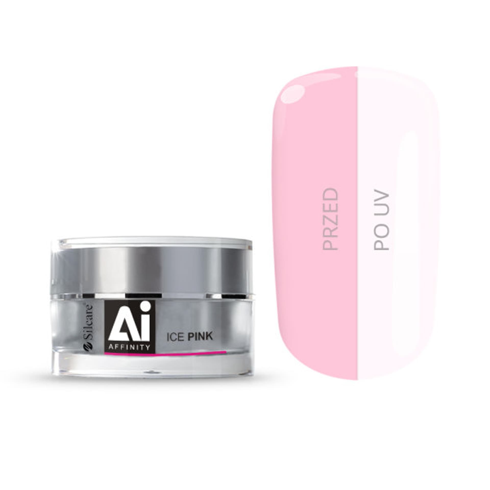 

SILCARE Gel Affinity średniogęsty jednofazowy żel do paznokci Ice Pink 15g