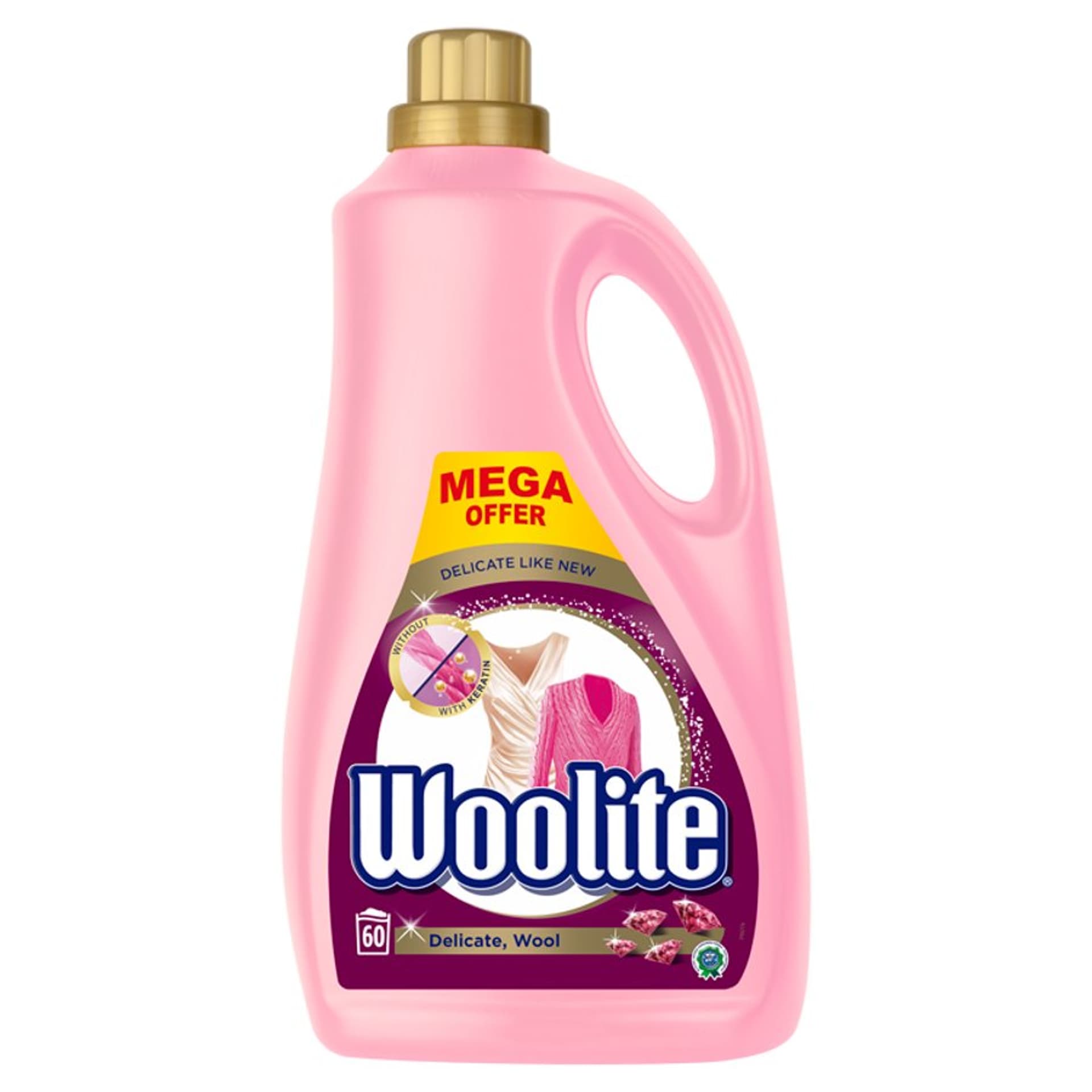 

Woolite Delicate Wool płyn do prania ochrona delikatnych tkanin z keratyną 3600ml