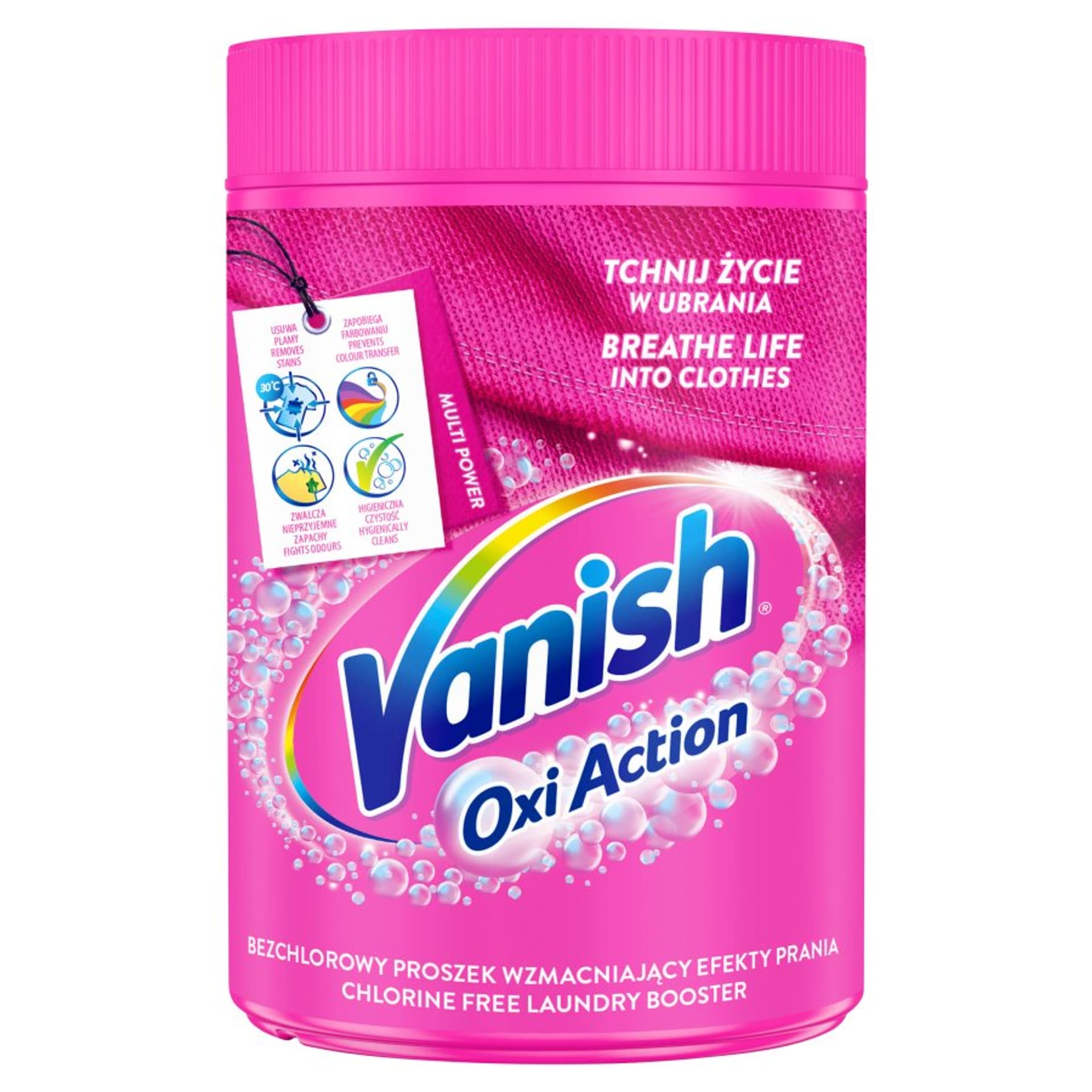 

Vanish Oxi Action odplamiacz do tkanin w proszku 625g