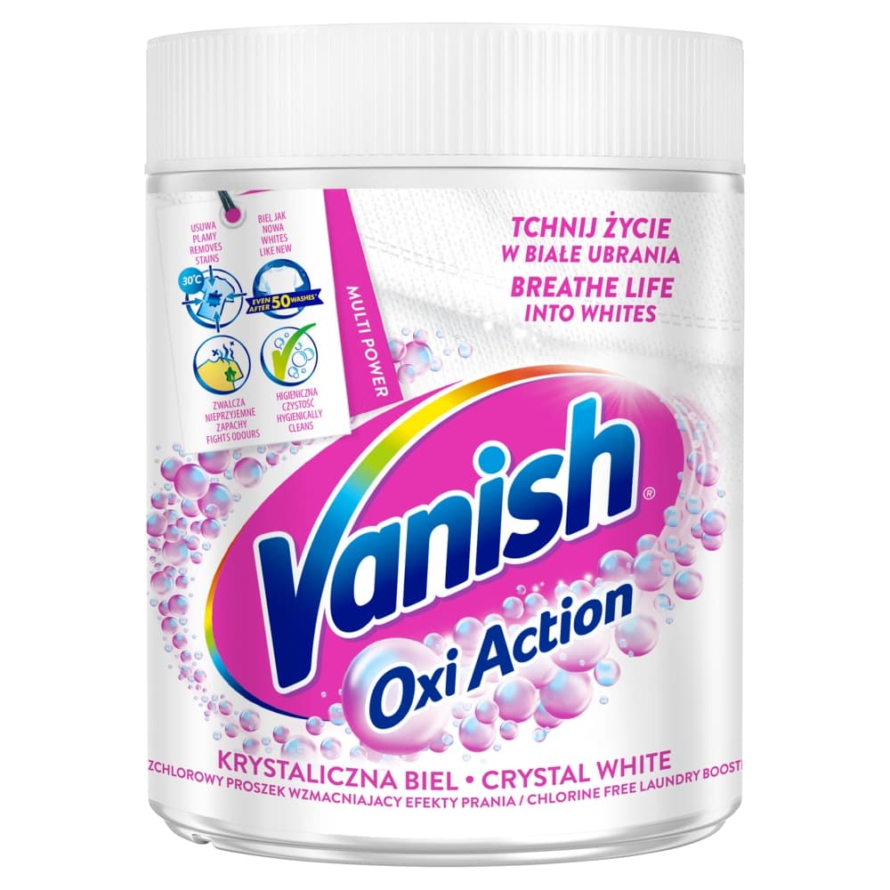 

Vanish Oxi Action odplamiacz do białych tkanin w proszku 470g