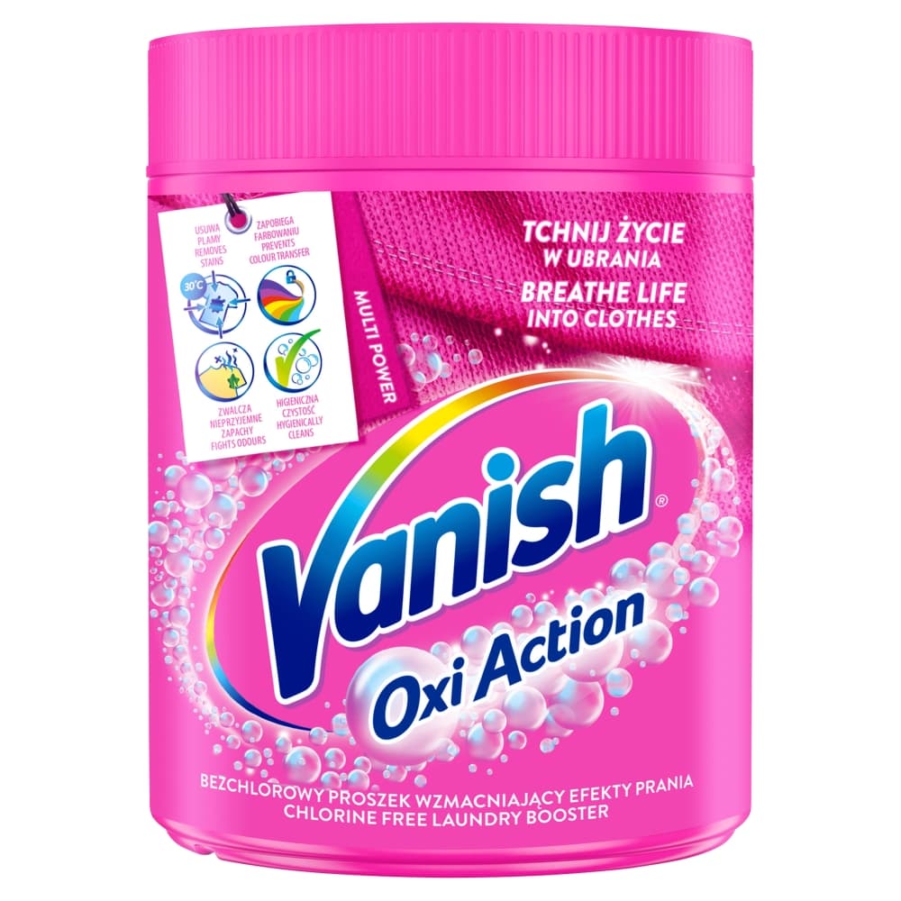 

Vanish Oxi Action odplamiacz do tkanin w proszku 470g