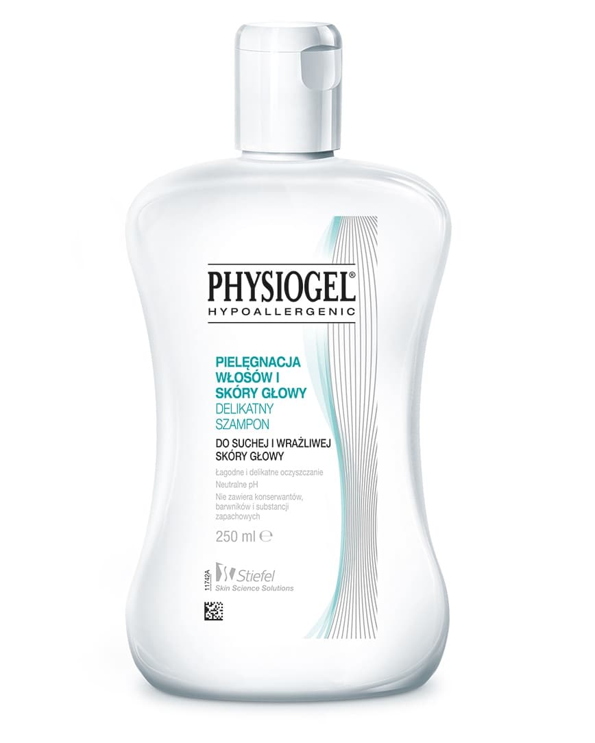 

Physiogel Pielęgnacja Włosów i Skóry Głowy delikatny szampon do suchej i wrażliwej skóry głowy 250ml