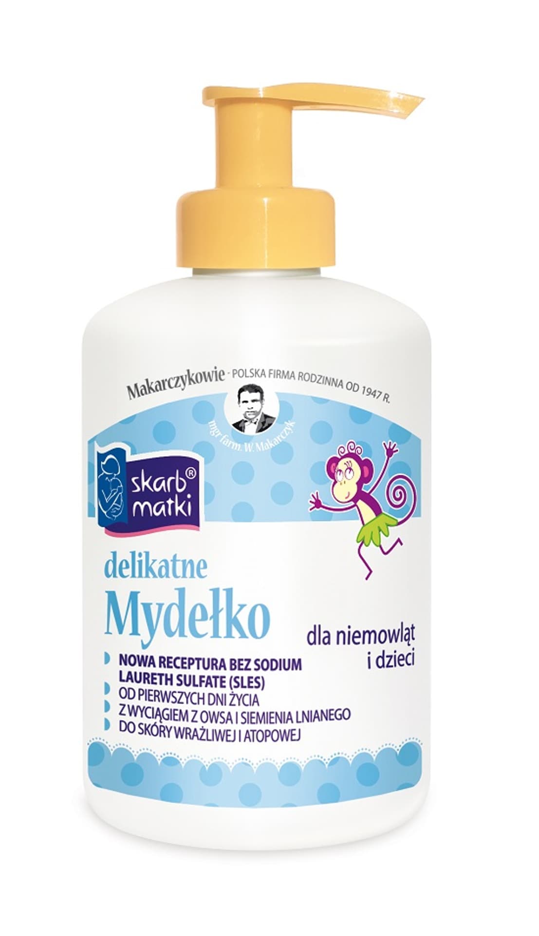 

Skarb Matki Delikatne mydełko dla niemowląt i dzieci w płynie 275ml