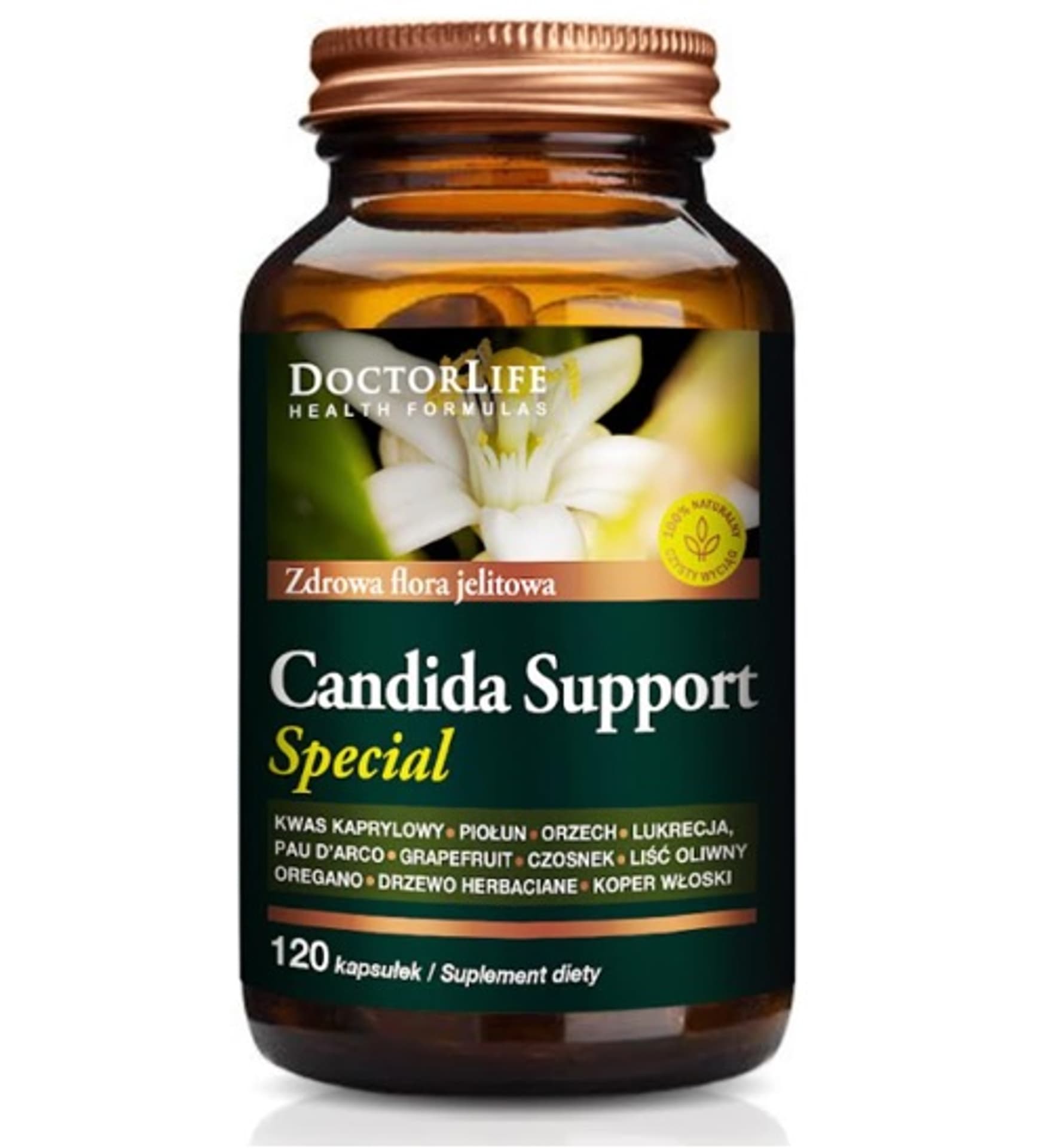 

Doctor Life Candida Support Special zdrowa flora jelitowa suplement diety 120 kapsułek