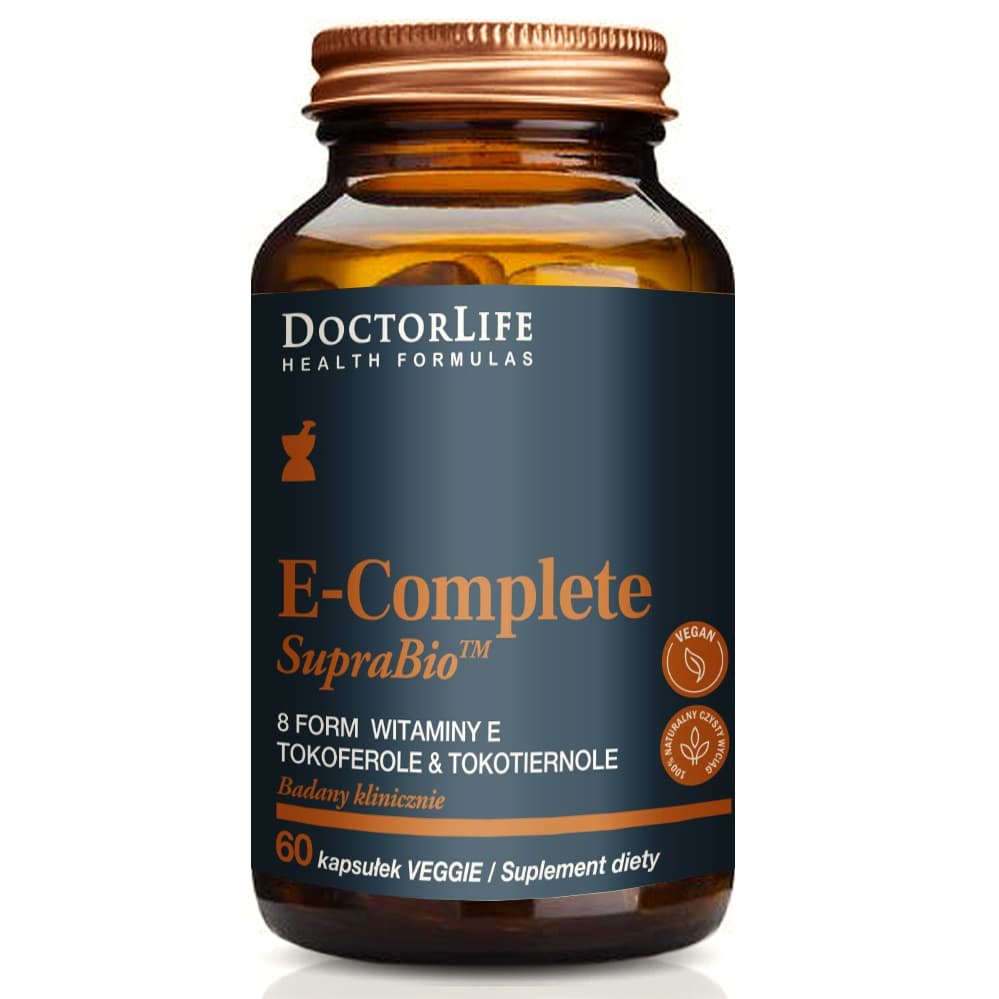 

Doctor Life E-Complete SupraBio 8 witamin E nowej generacji suplement diety 60 kapsułek