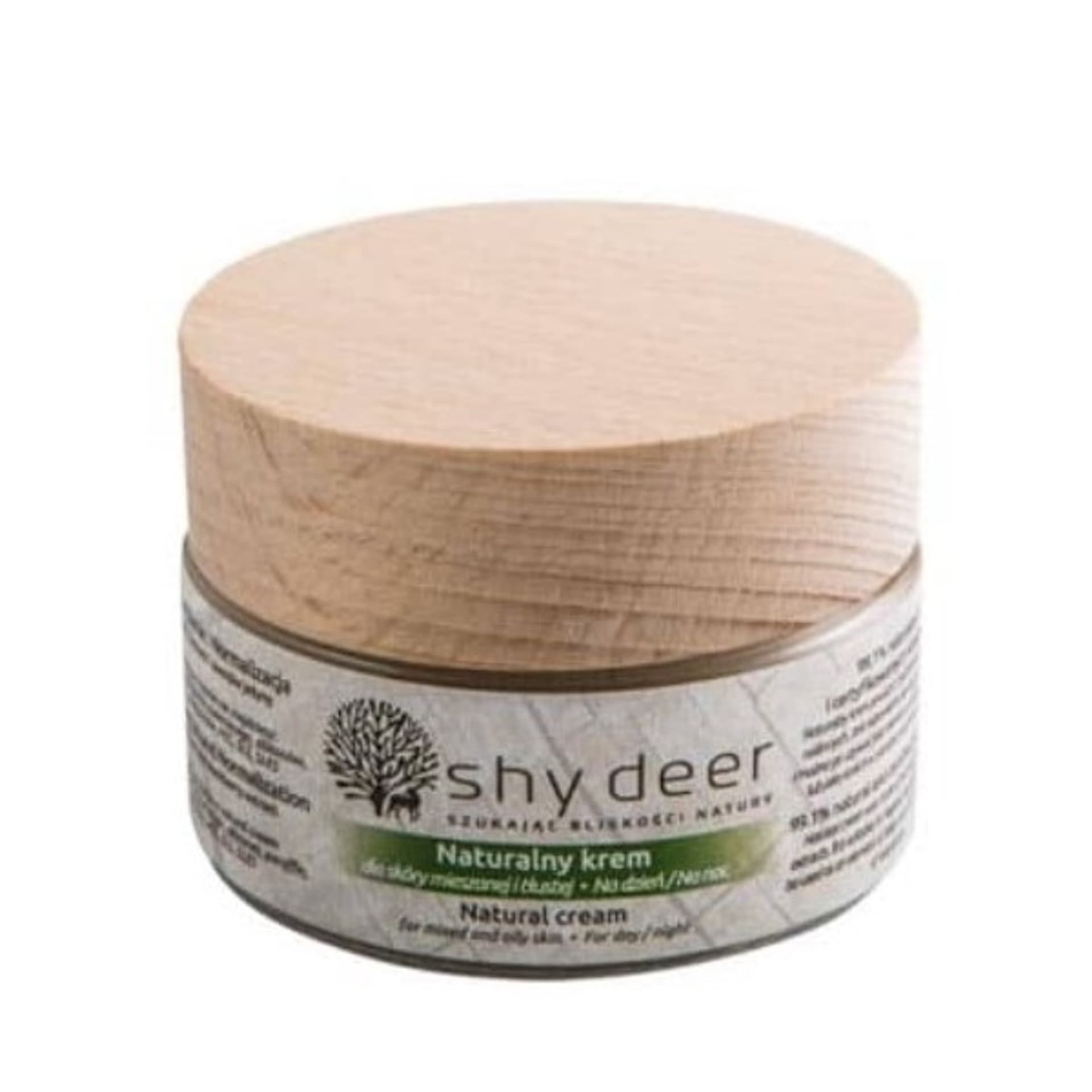 

Shy Deer Natural Cream naturalny krem do skóry mieszanej i tłustej 50ml