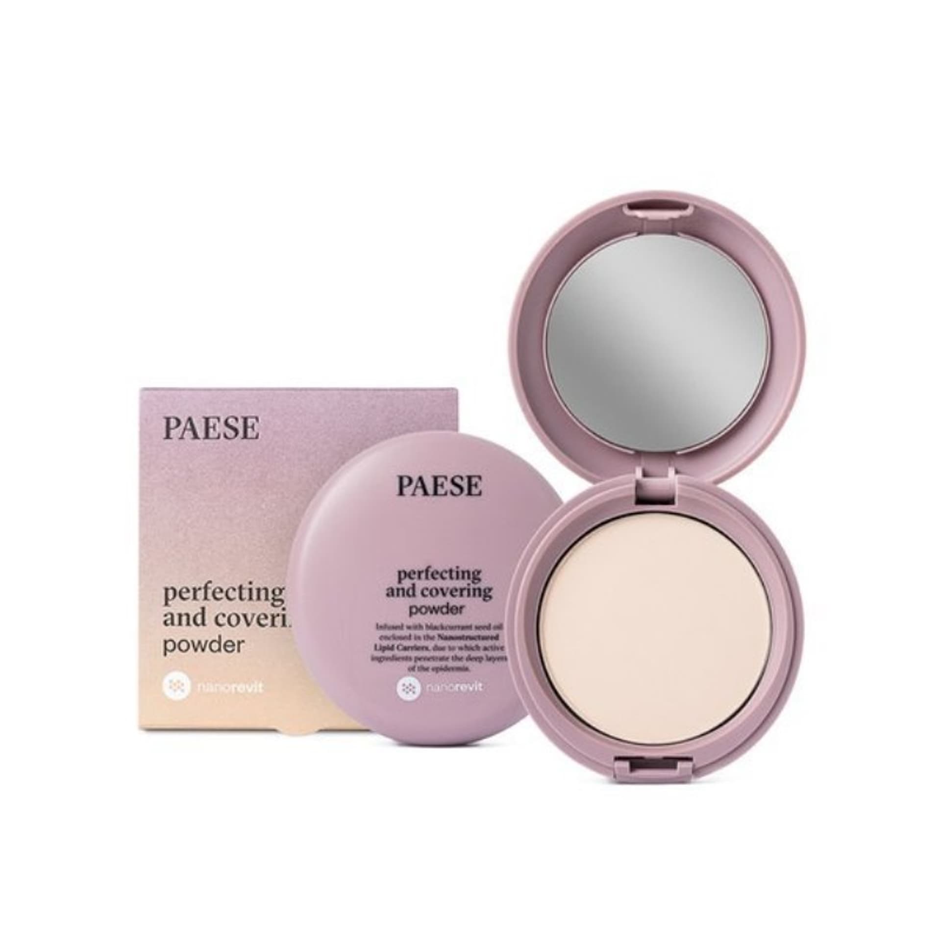 

Paese Nanorevit Perfecting and Covering Powder puder upiększająco-kryjący 01 Ivory 9g