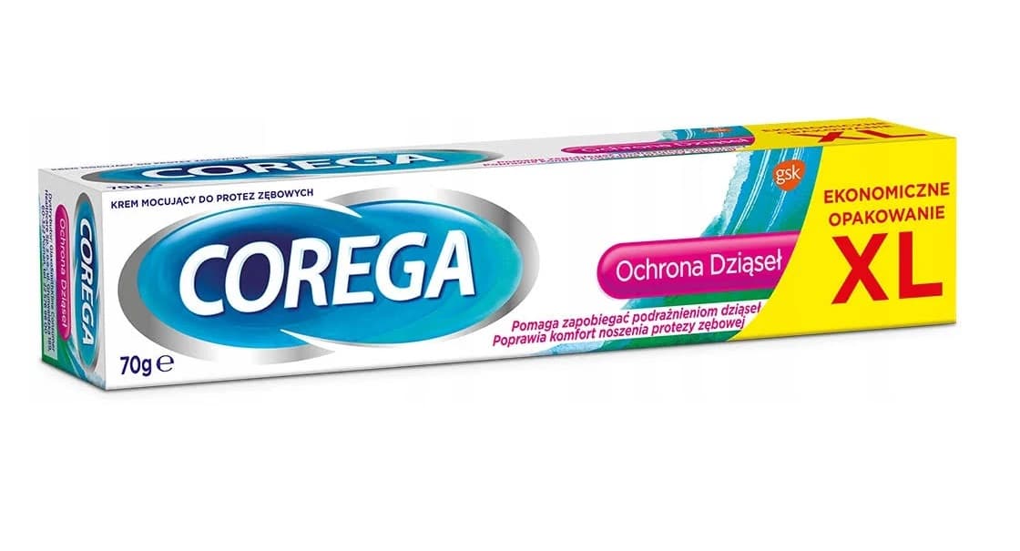 

Corega Krem do mocowania protez zębowych - Ochrona Dziąseł