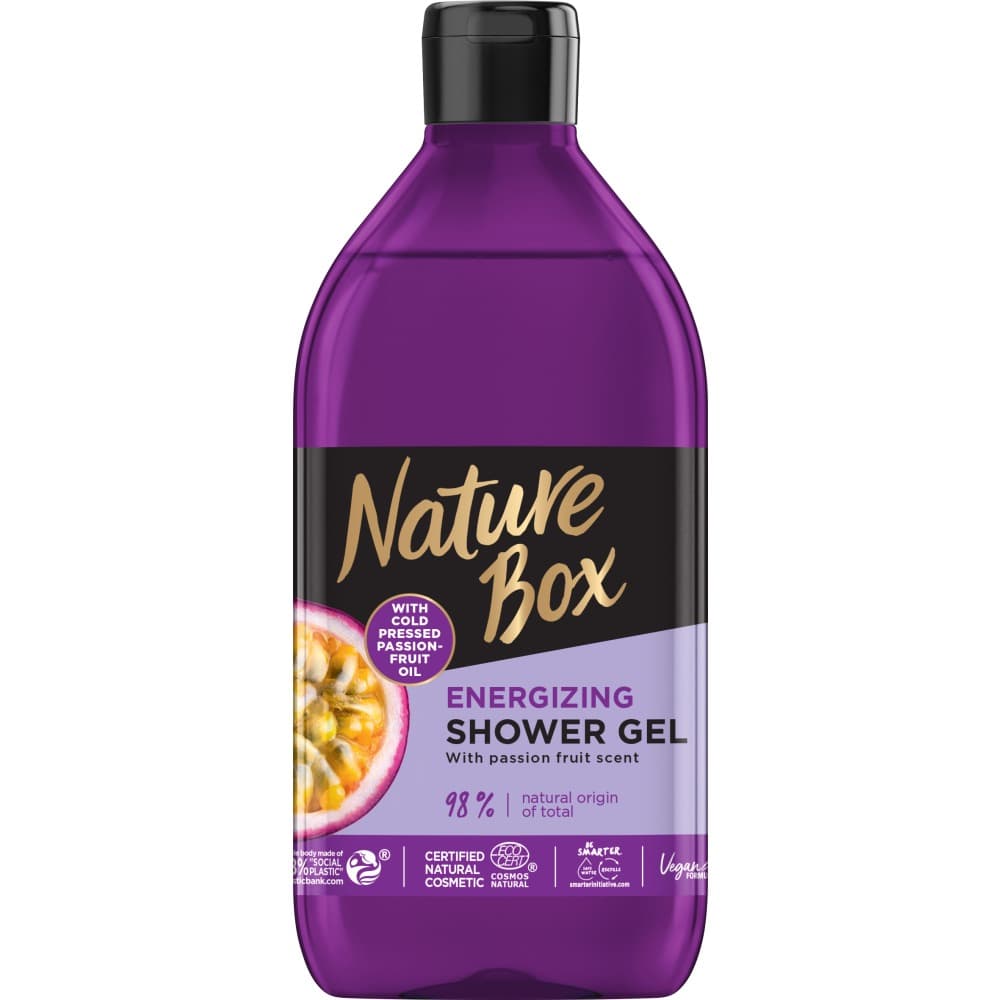 

Nature Box Marakuja Oil energetyzujący żel pod prysznic z olejem z marakui 385ml