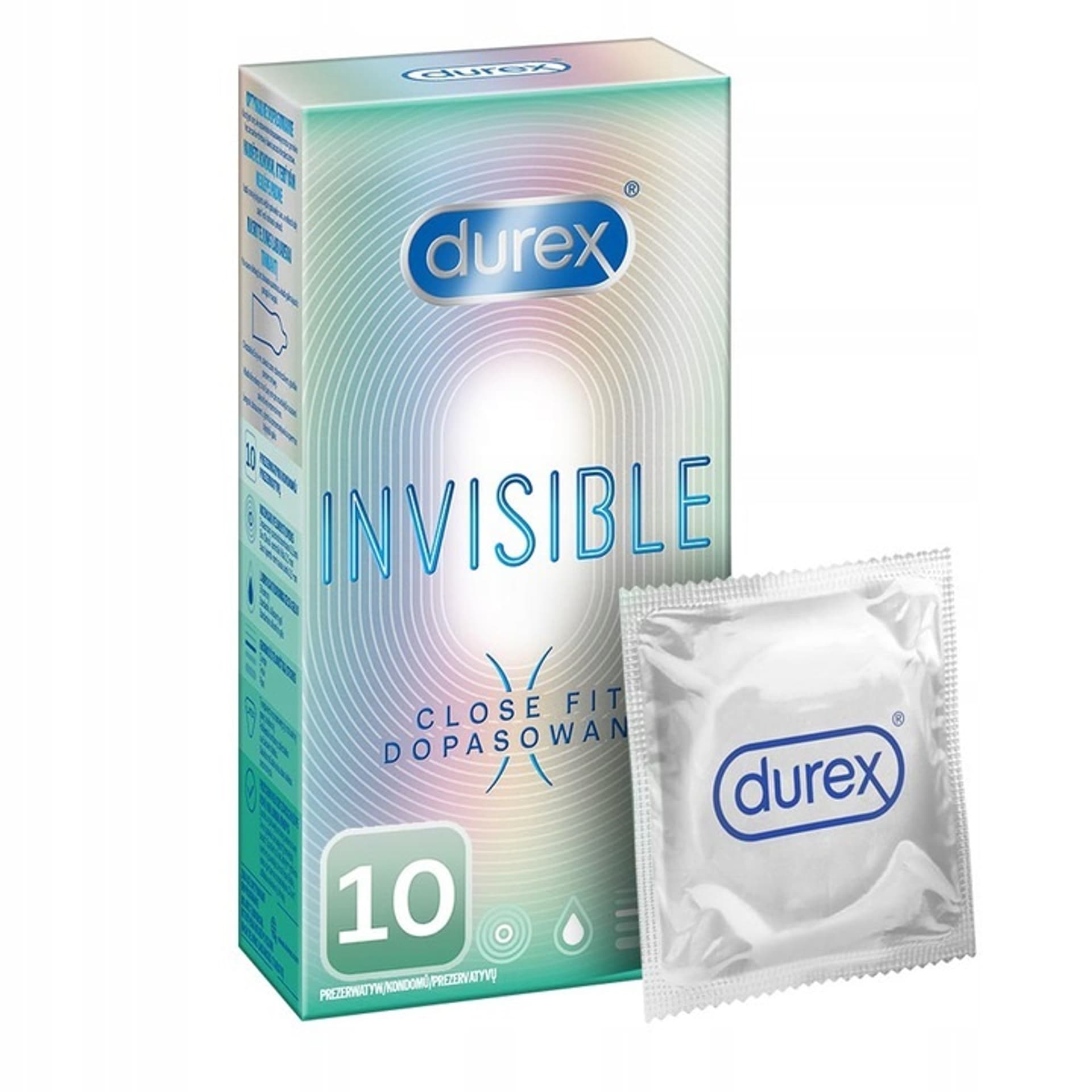 

Durex Invisible Close Fit 10 szt.